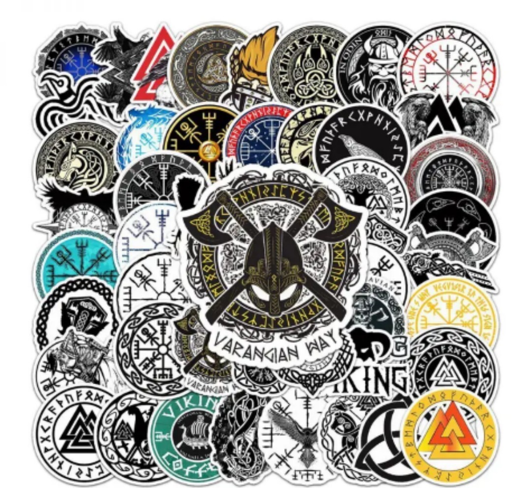 20 PCS Viking Old Norse Celtic Pagan Runic Totem Stickers 2 BRAND NEW