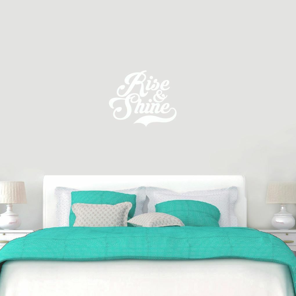 Rise & Shine Wall Decal – Bedroom, Morning, Kitchen, Dining, Wake Up, Sticker