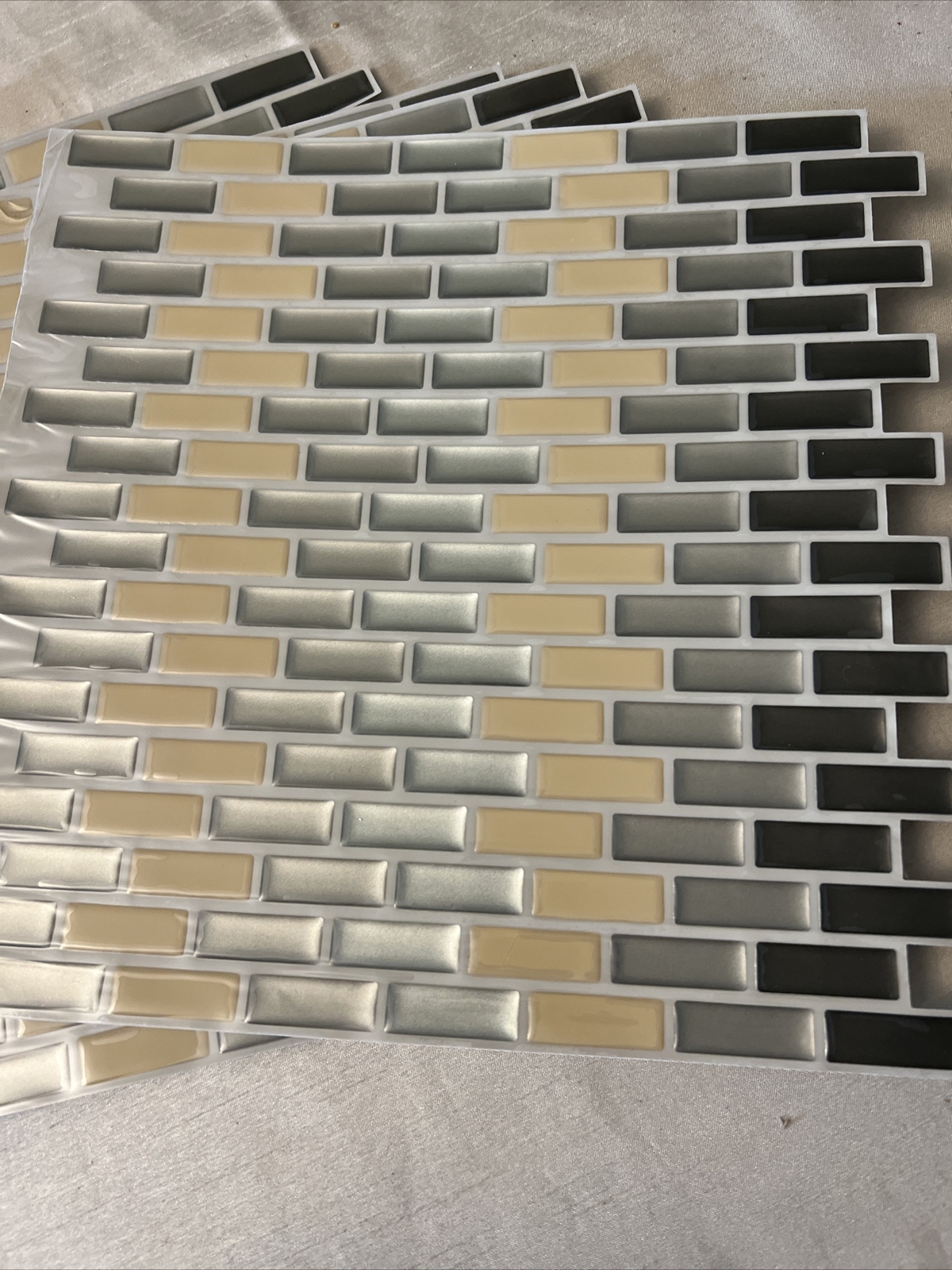 Art3d Self-adhesive Peel and Stick Sink Backsplash Tile, 12" x12"(6 sheets)