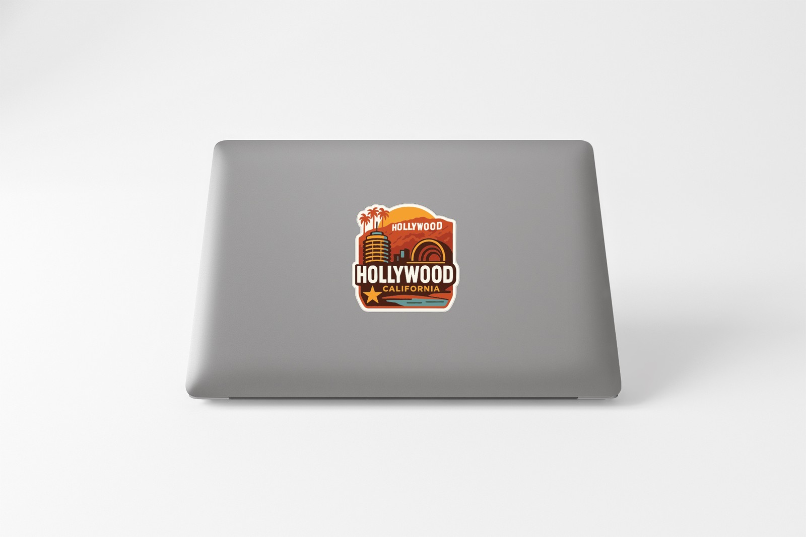Hollywood California Sticker Decal Vinyl Die-Cut City Skyline Landmark Design