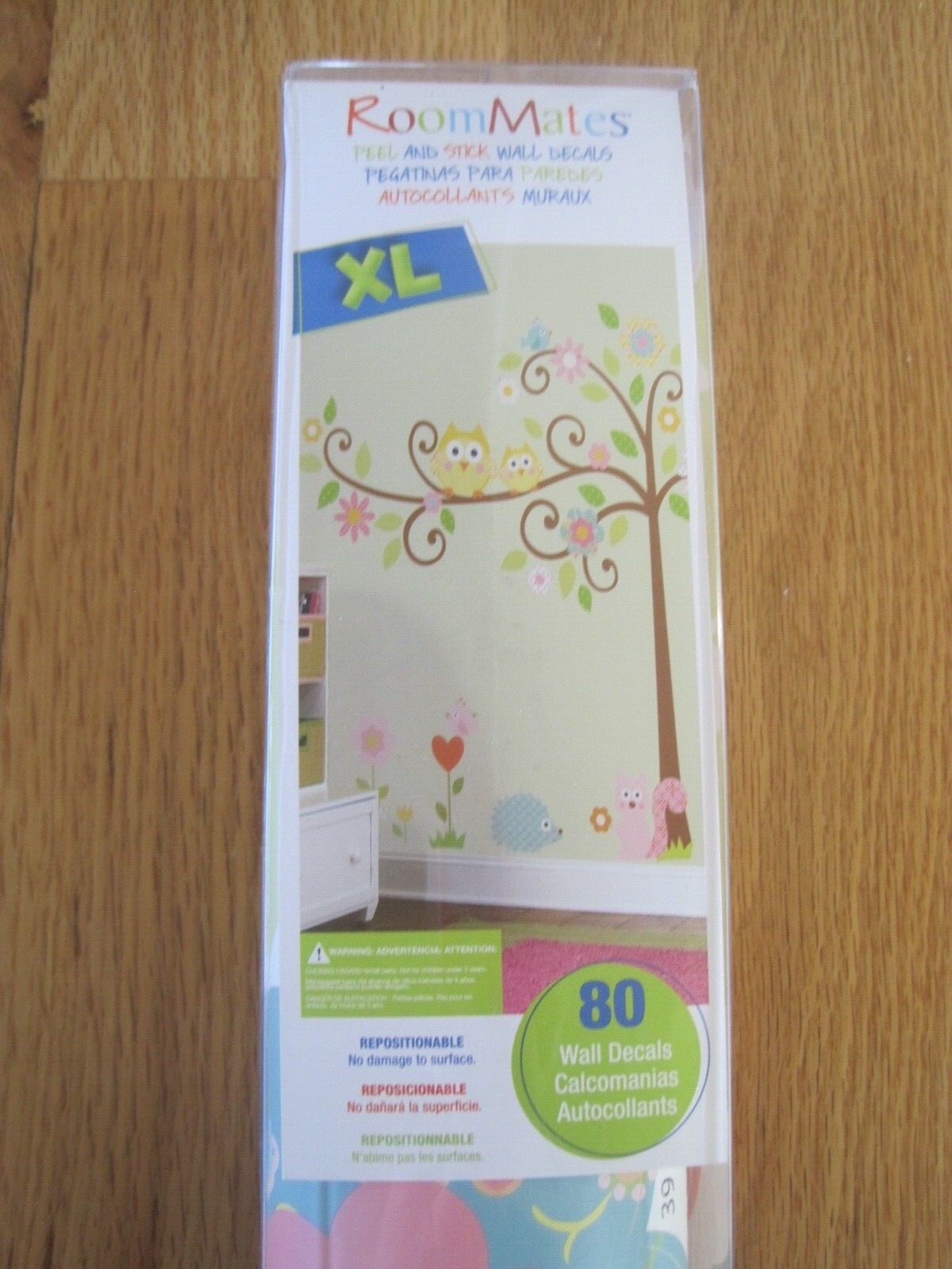 Dena Designs RoomMates Peel And Stick Wall Deals Tree Owl Squirrel NEW