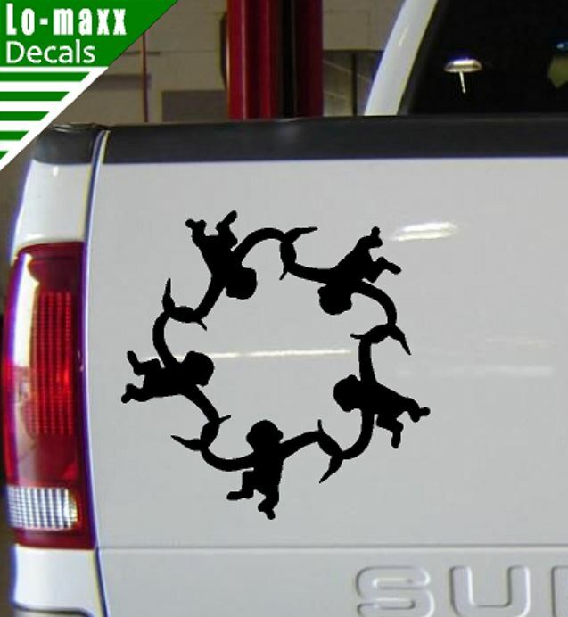 Barrel Of Monkeys Circle Novelty Popular Characters Quality Die Cut Vinyl Decal
