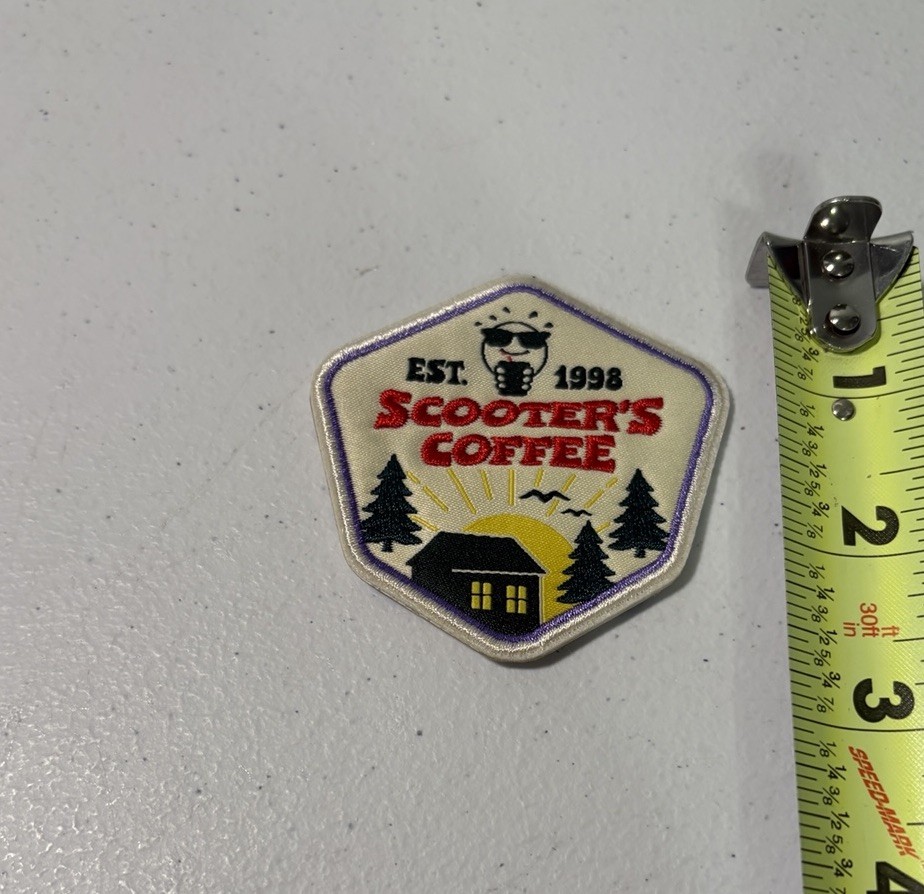Scooters Coffee Patch With Adhesive On Back From May 13th 2026