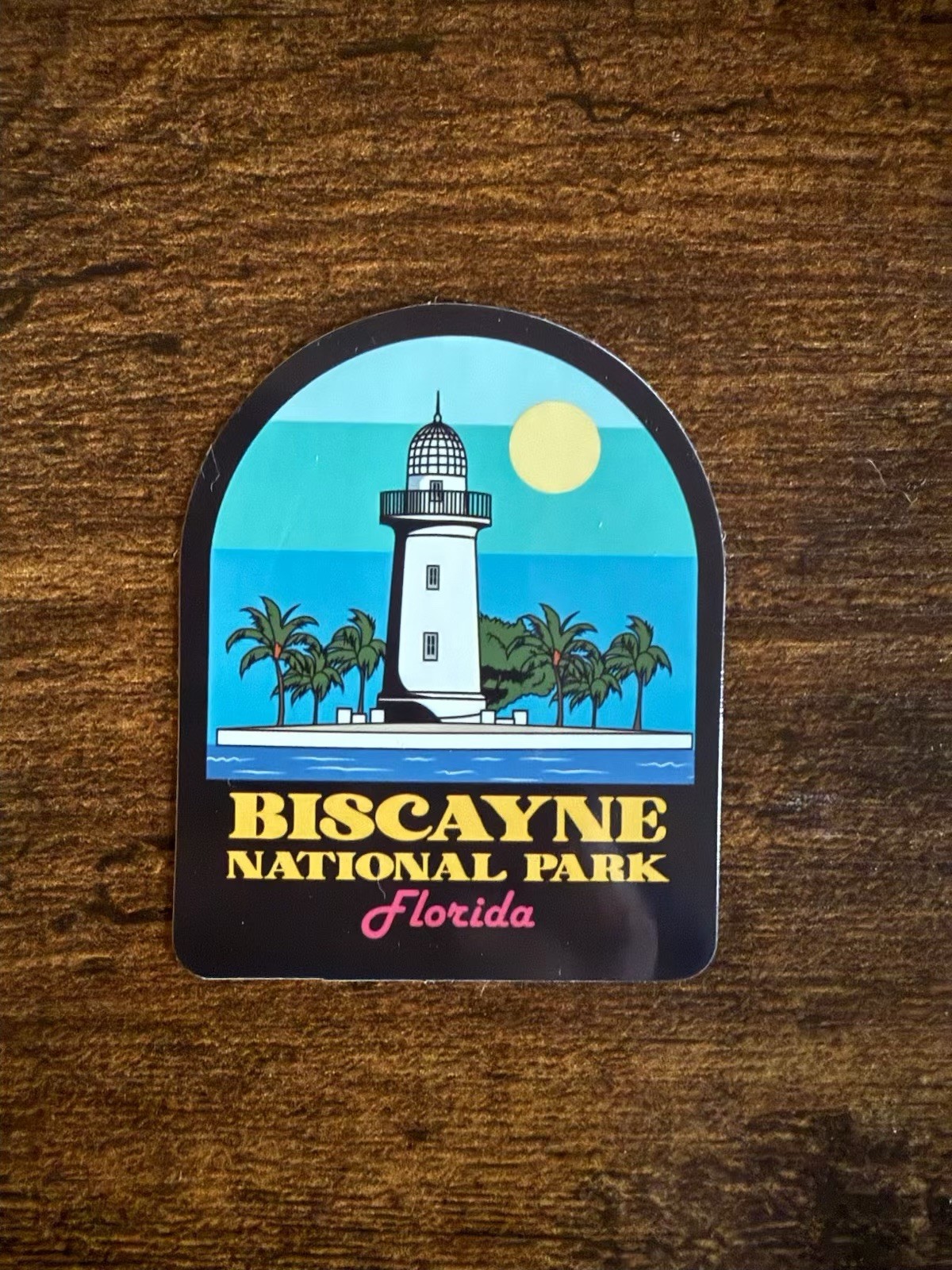 Biscayne National Park Lighthouse Florida Vinyl Sticker 2”w x 2.5”h