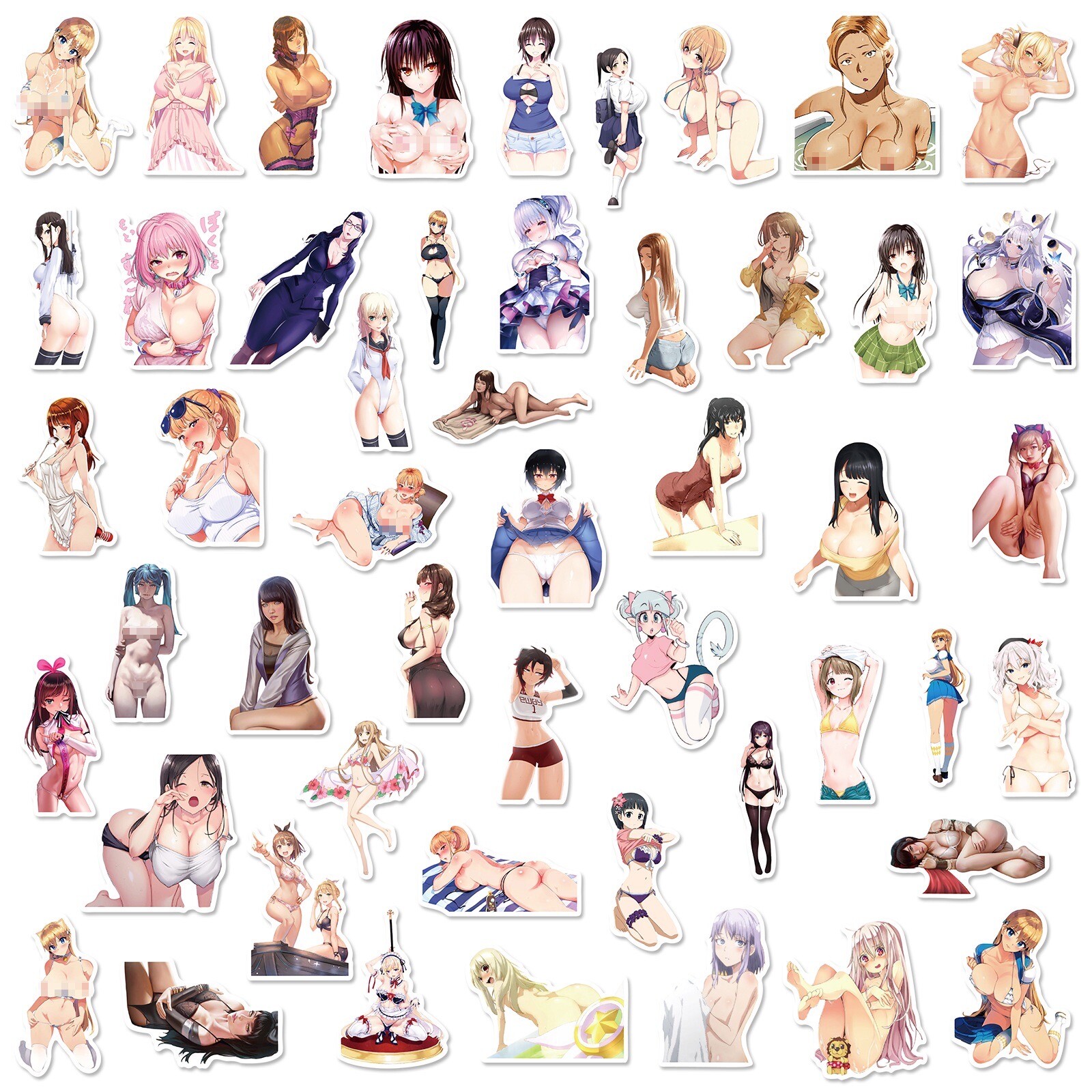 20 Ahegao Sexy Anime Girl Stickers Waifu Decals Laptop Hydro Yeti Free Shipping!