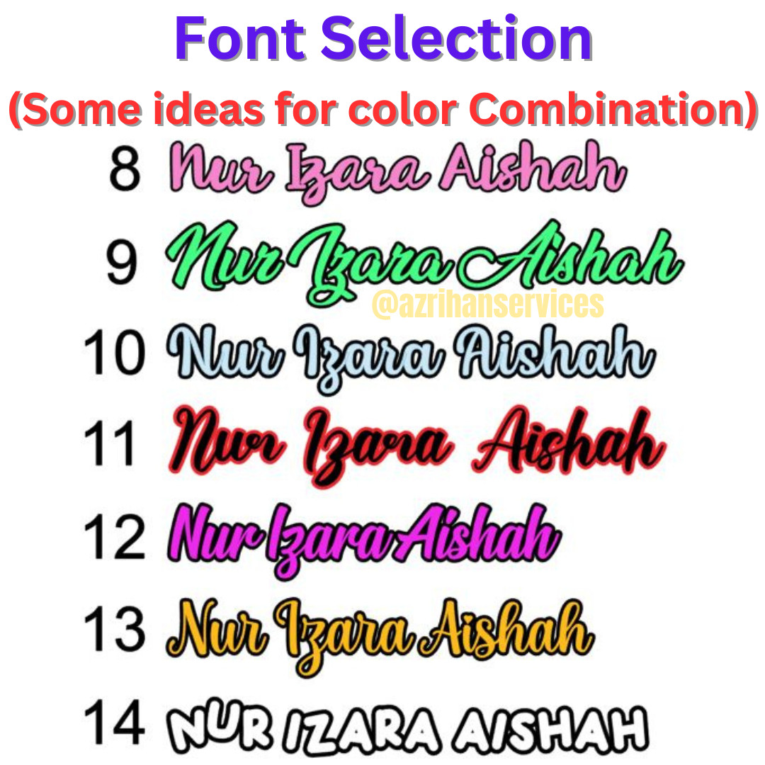Custom ANY Name Text Vinyl Sticker Double Layer Decal Personalized Oracal 651