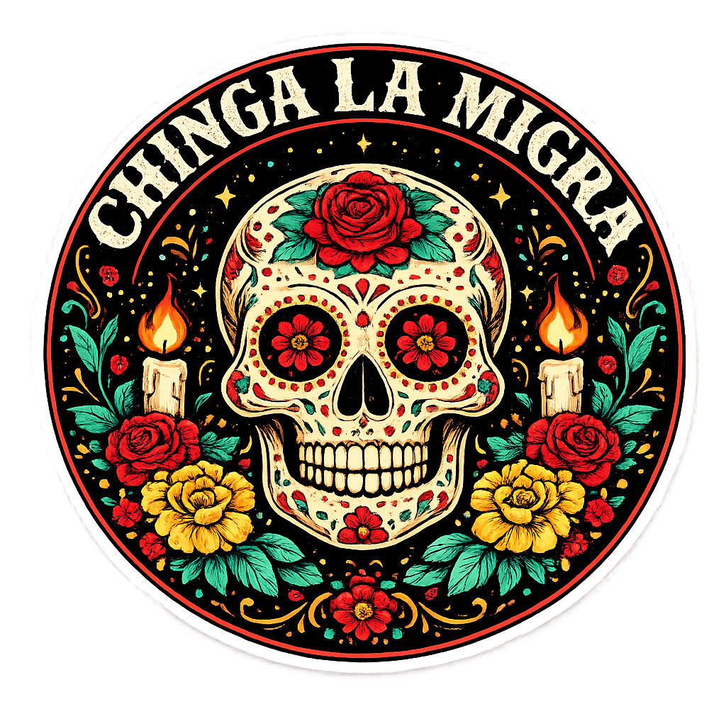 Chinga La Migra Sticker Anti ICE I.C.E. Antifascist C012S