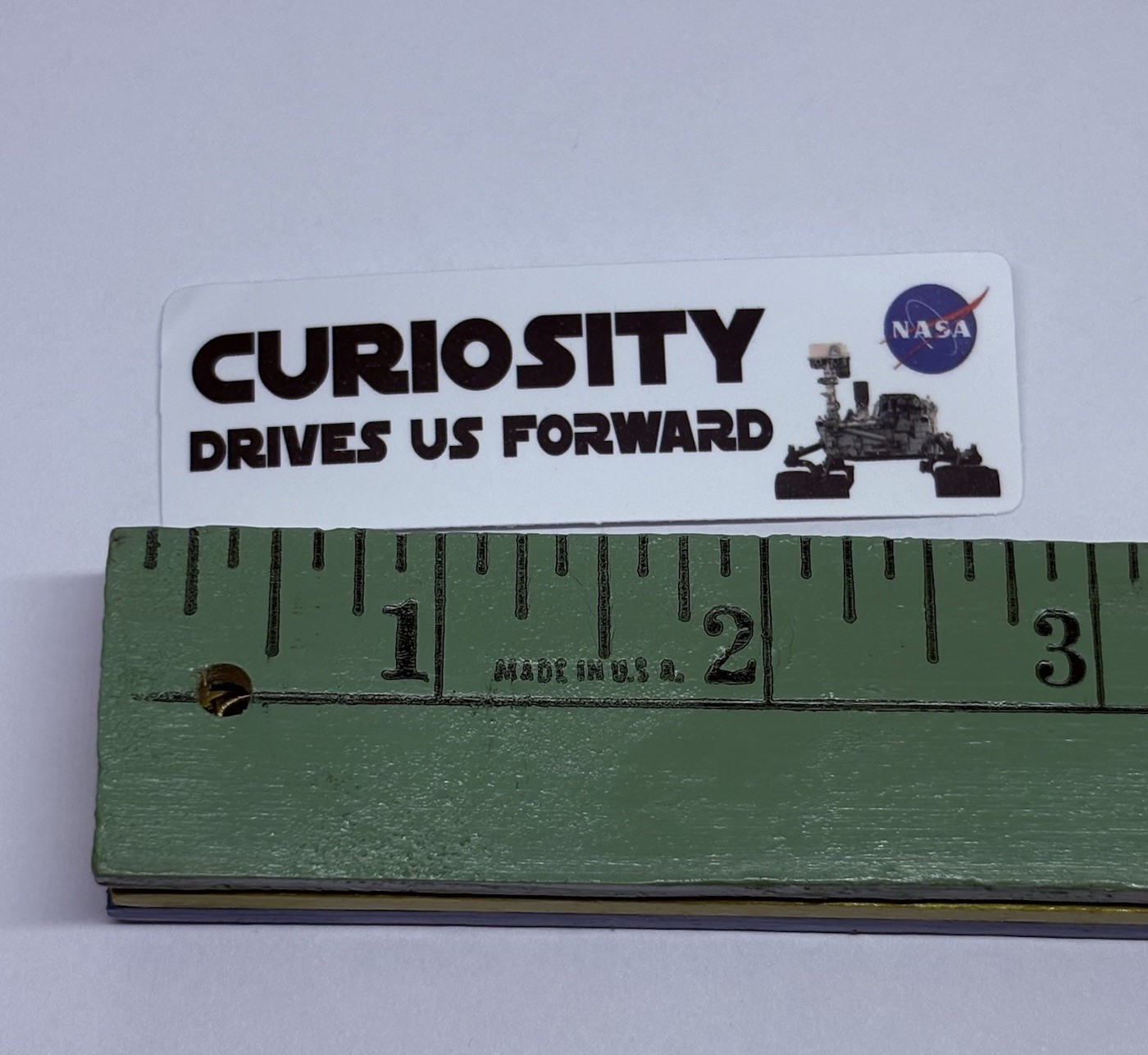 NASA Curiosity Drives Us Forward Sticker Vinyl Decal Moon Space Art Novelty Tc9