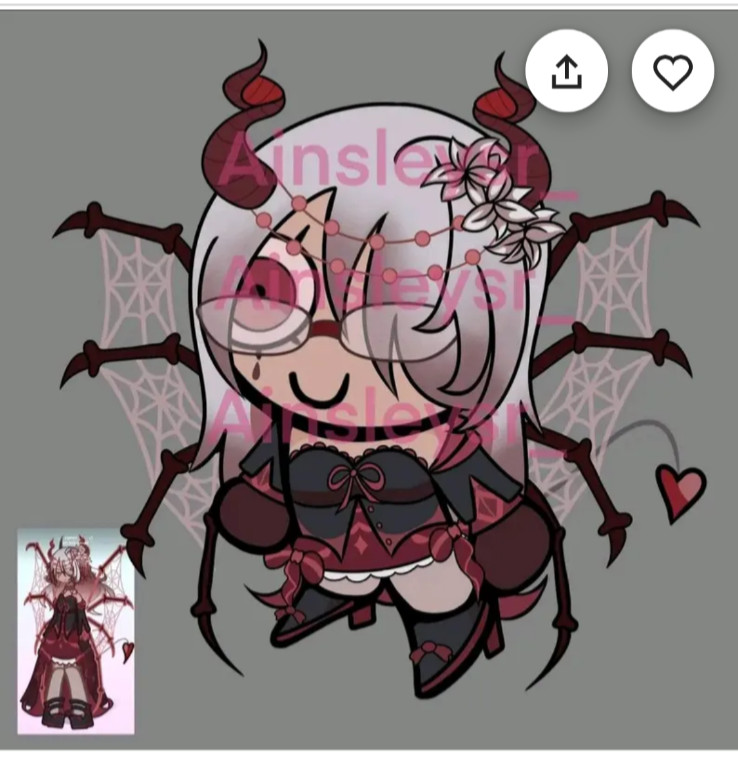 Small (2 in)Original stickers & digital print of your fave character or person!