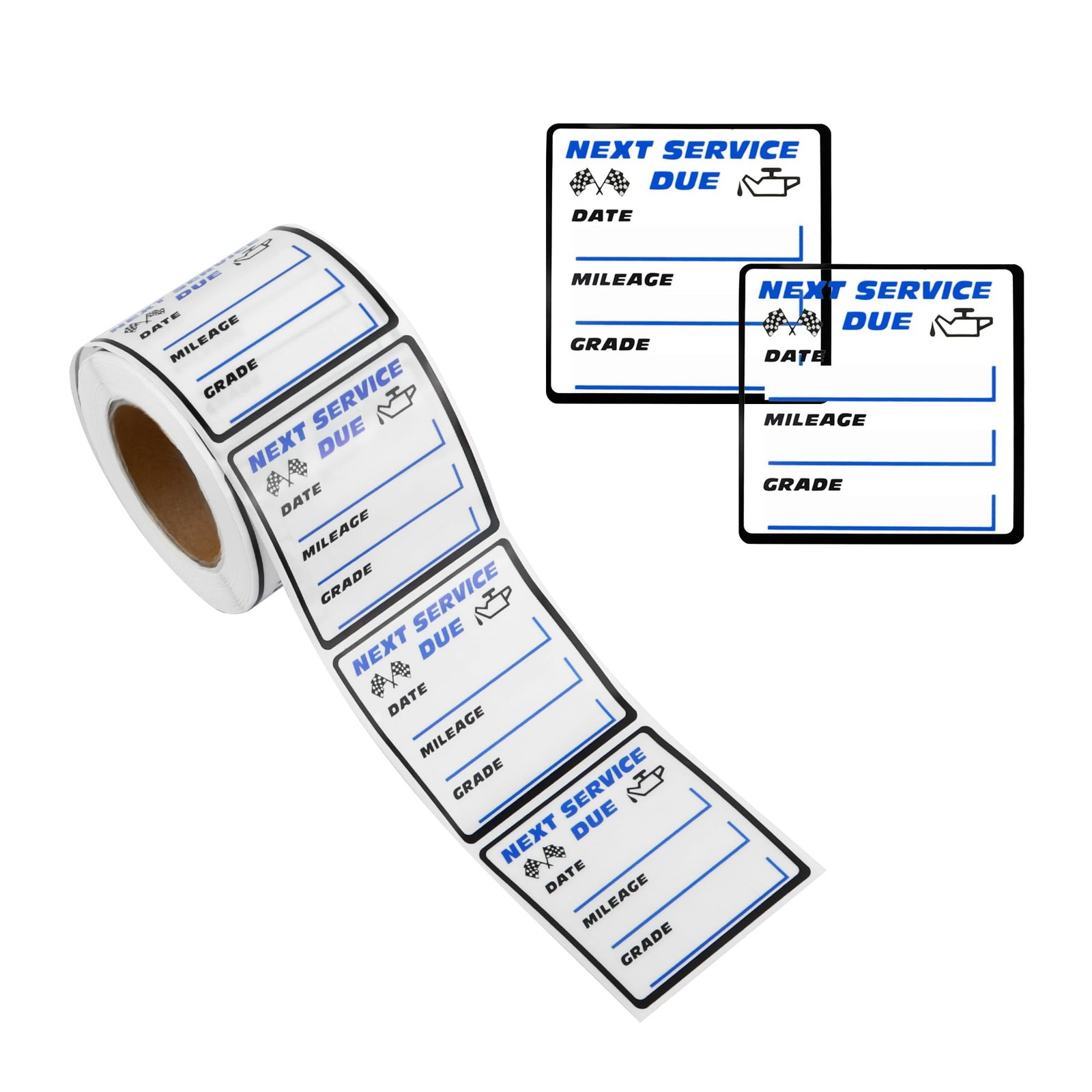 Vinyl Oil Change Reminder Stickers Waterproof Auto Maintenance Labels 300PCS …
