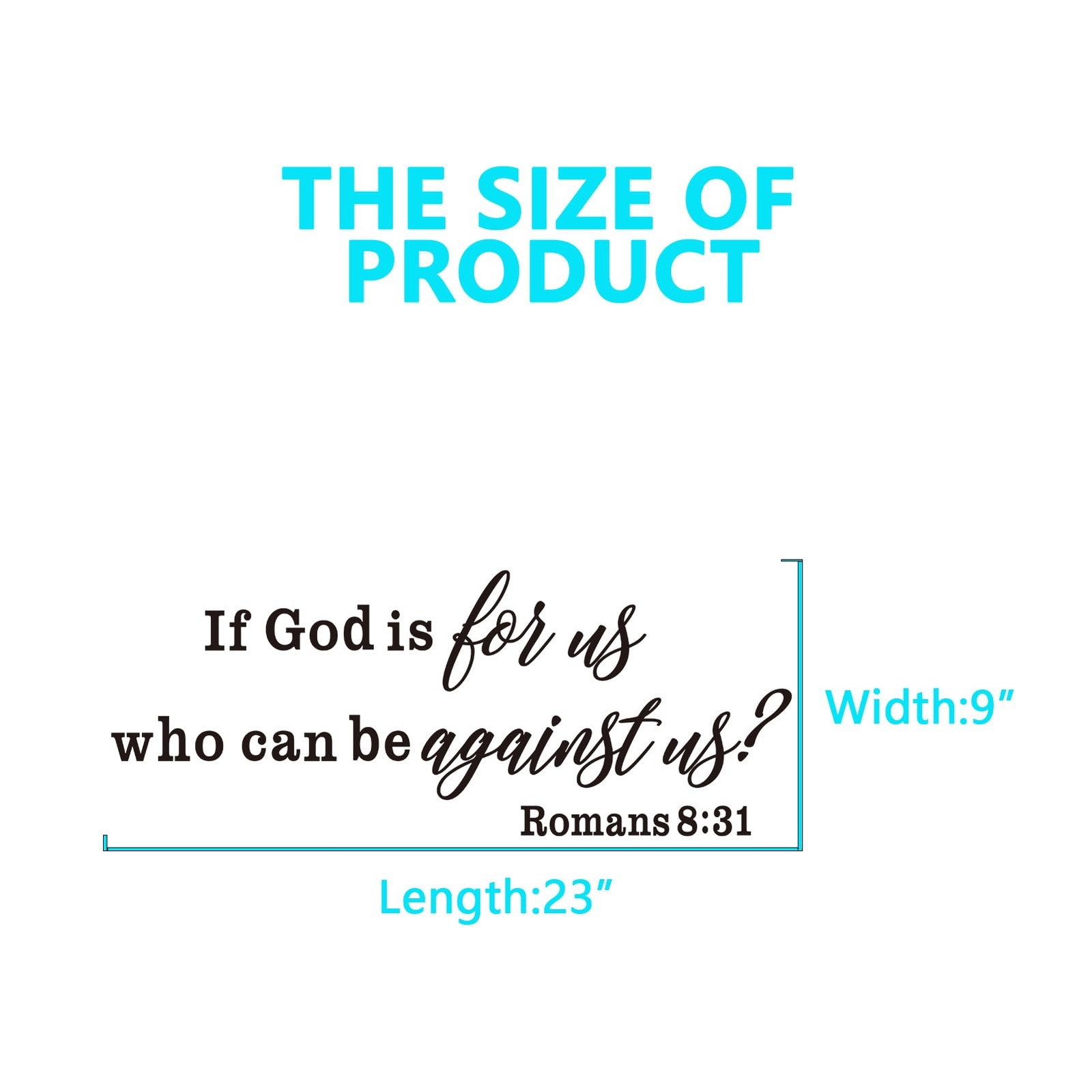 Bible Verse Wall Stickers for Bedroom: Christian Quotes Inspirational Living …