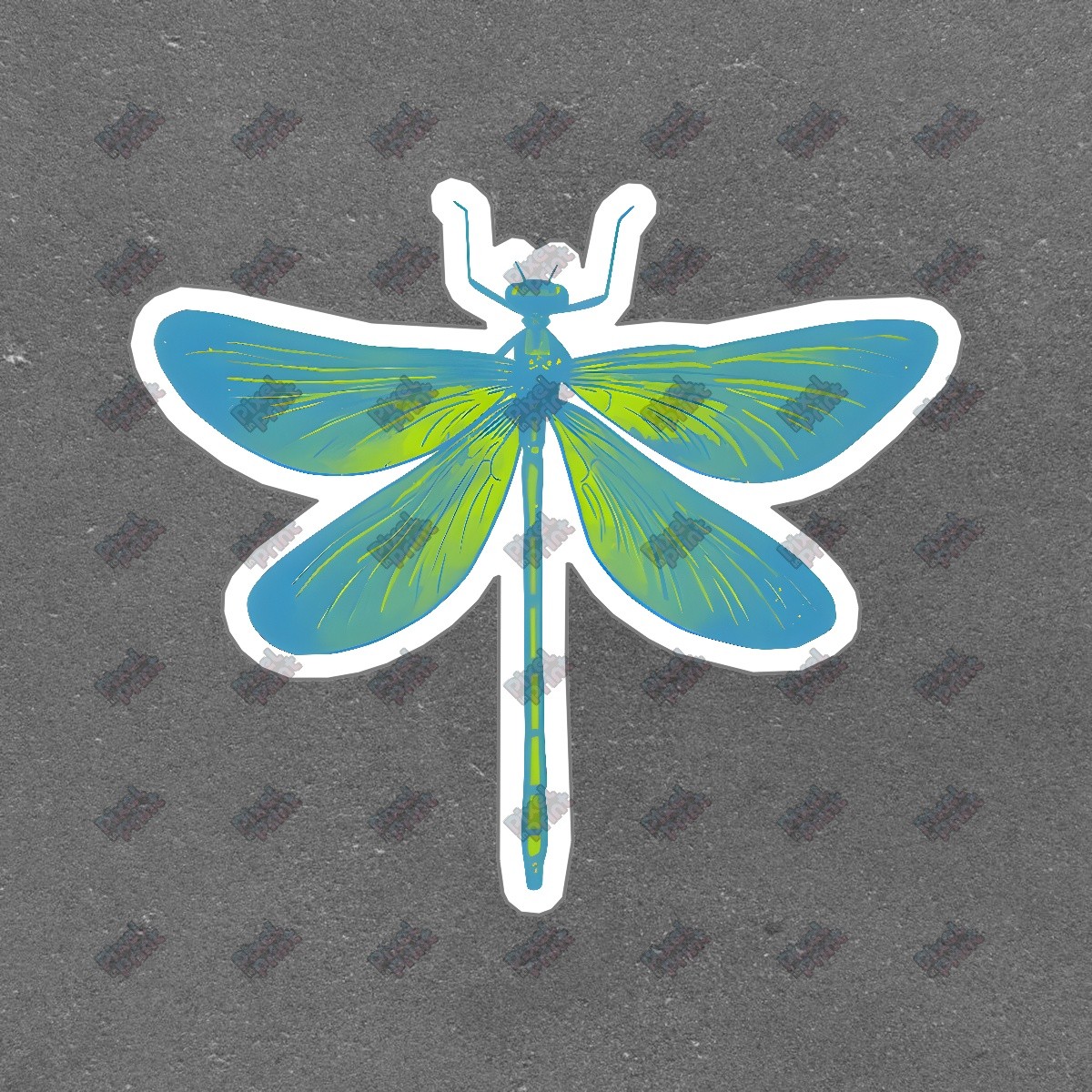 Vibrant Dragonfly Vinyl Sticker Nature Decor Laptop Decal Water #916012