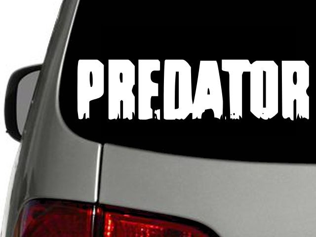 PREDATOR Vinyl Decal Car Wall Window Truck Sticker CHOOSE SIZE COLOR
