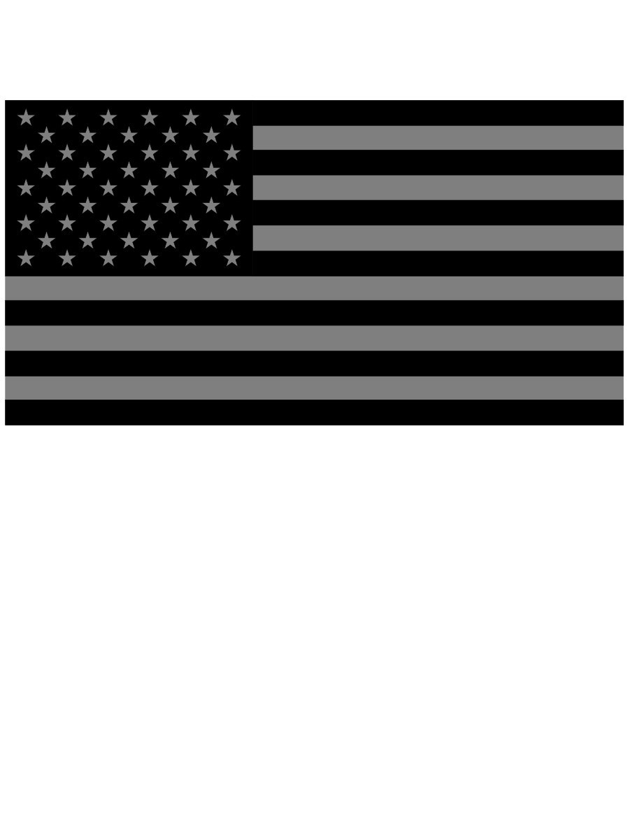 USA FLAG AMERICAN Car Vinyl Window Decal/Sticker SILVER GREY/BLACK