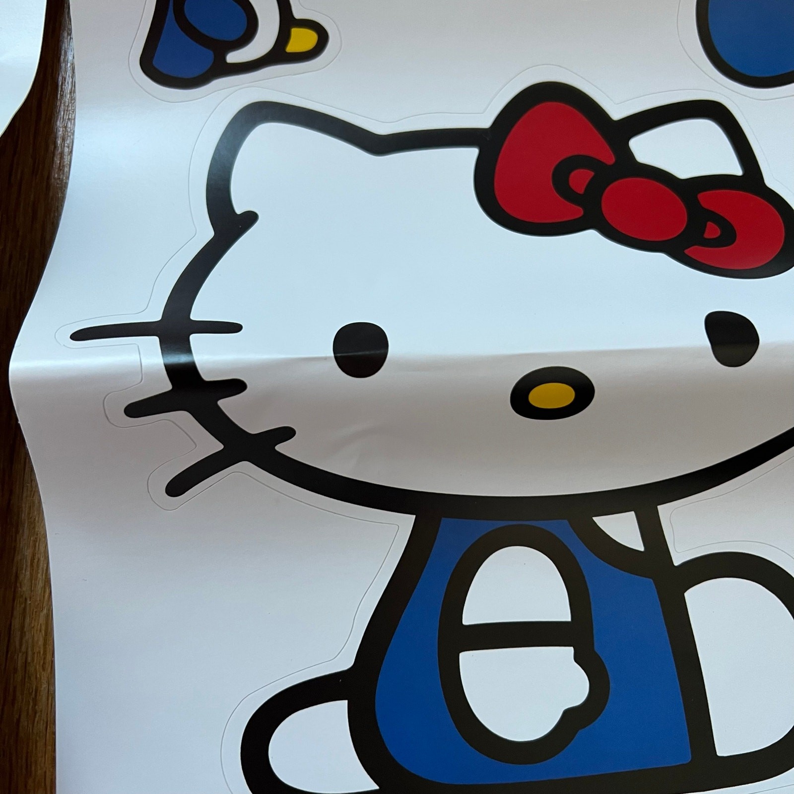 Hello Kitty Large Vinyl Wall Decal Sticker Sheets Sanrio Retro 2011 9"x7.5"
