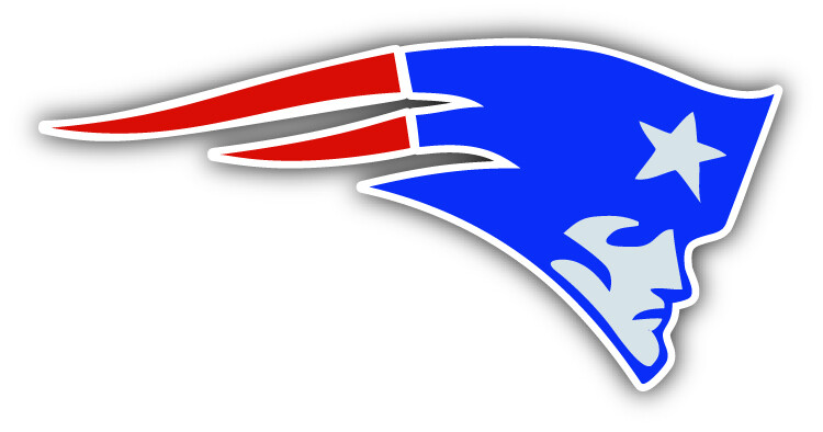 New England Patriots NFL Football Sport Logo Car Bumper Sticker Decal "SIZES"