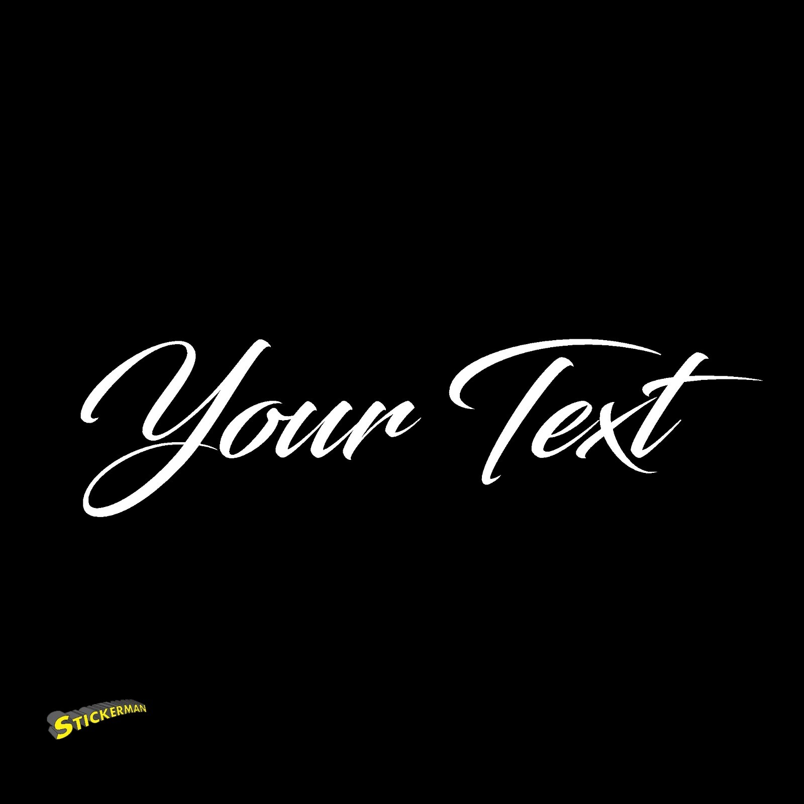Cursive Vinyl Decal Sticker Car Window Bumper CUSTOM Personalized Lettering