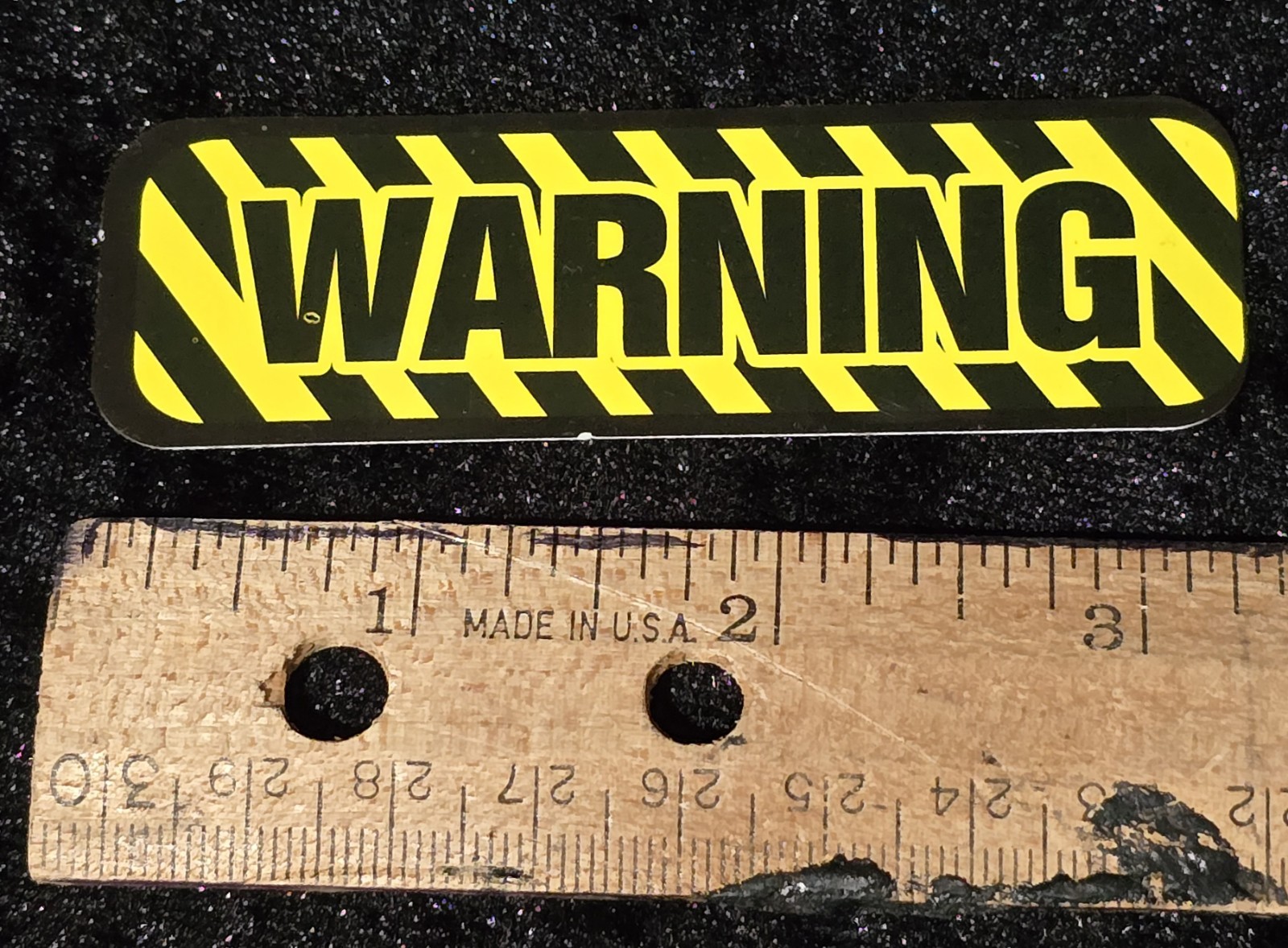 Warning 3.25" Decal Sticker