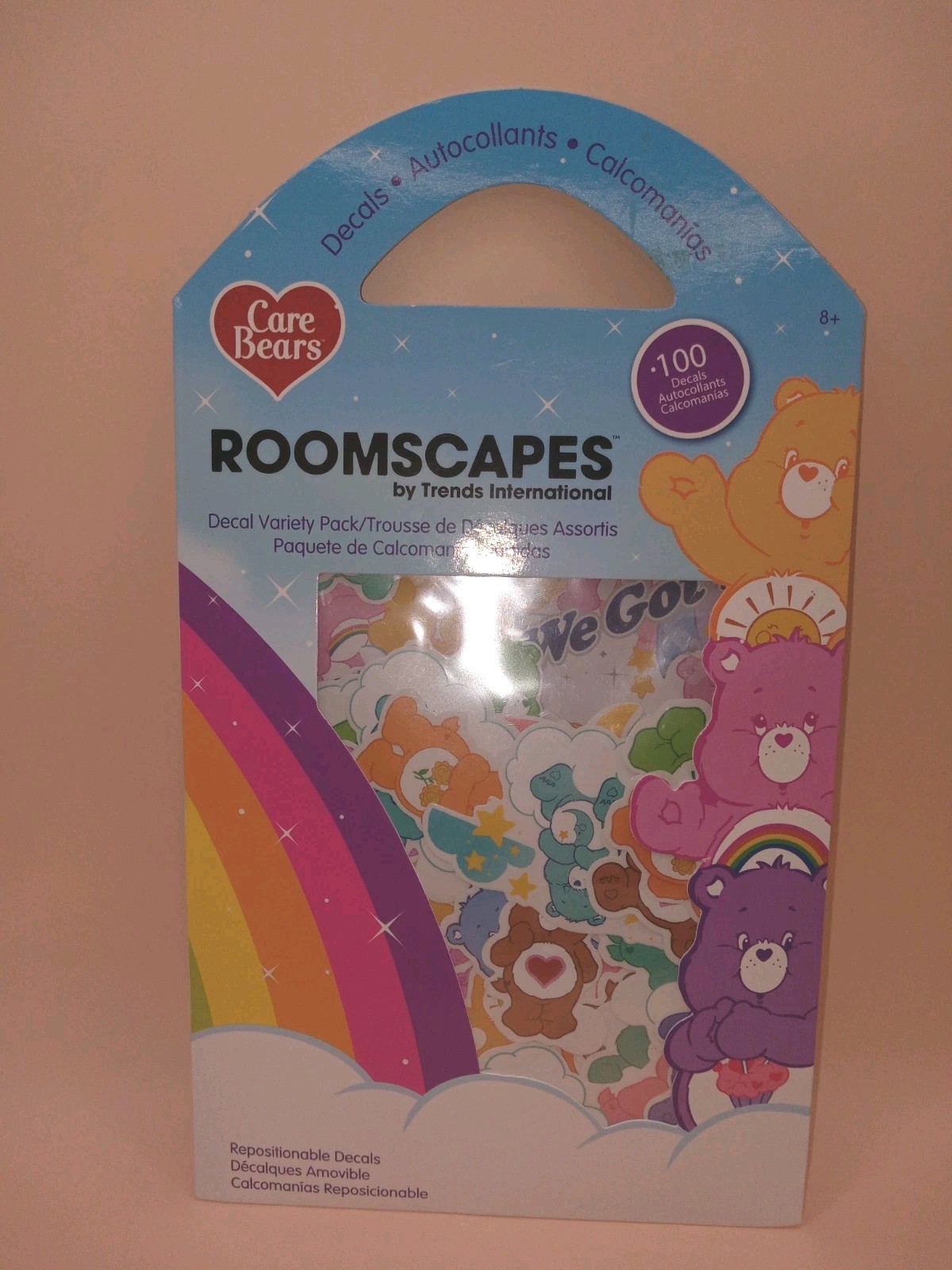 CARE BEARS Decal Lot 🌞 Cheer Bear & Assorted 101 Pieces Total Roomscapes NEW