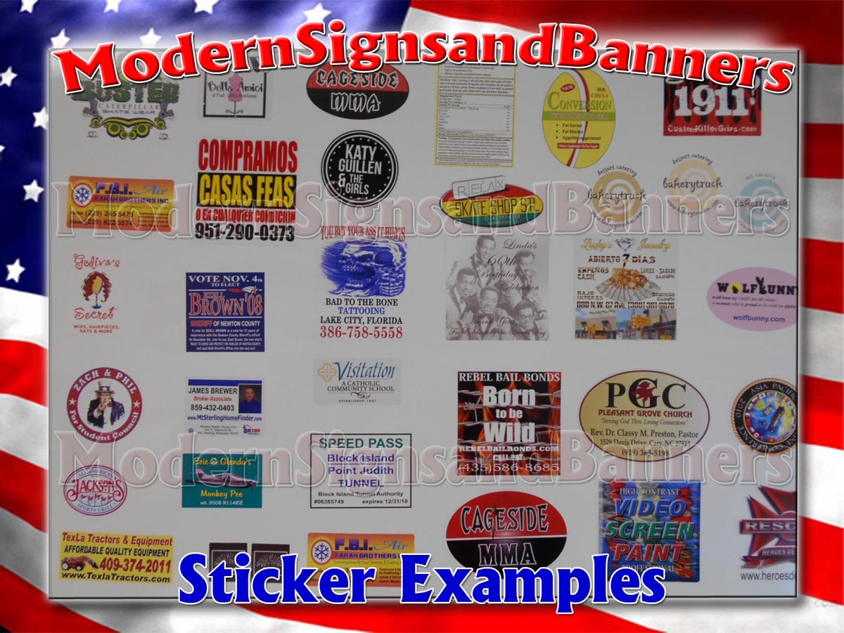 50 3×3 Custom Printed Full Color Outdoor Vinyl Car Bumper Sticker Decal Die Cut