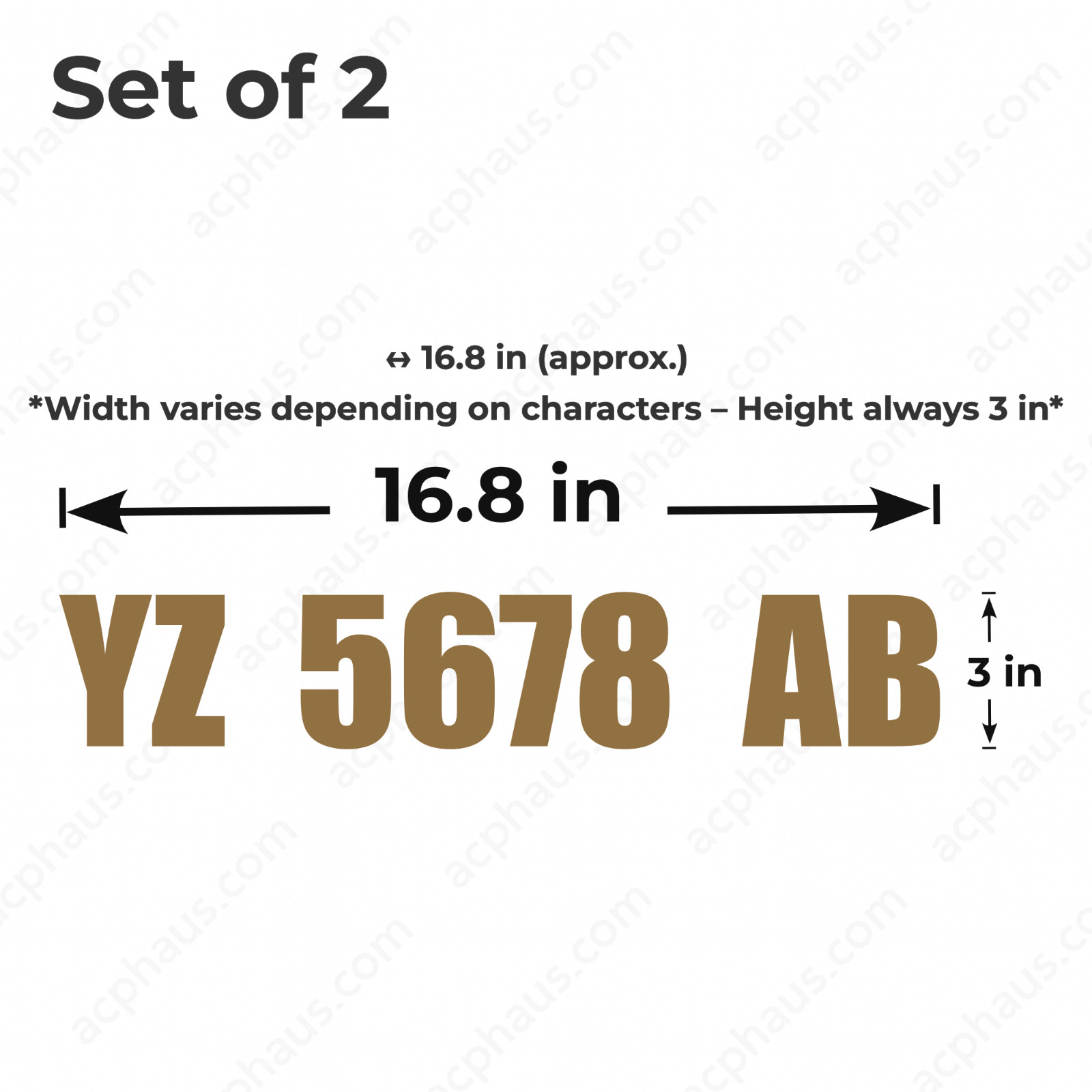 Boat Registration Numbers Decals – Custom ORACAL 751C Vinyl – Right & Left Set