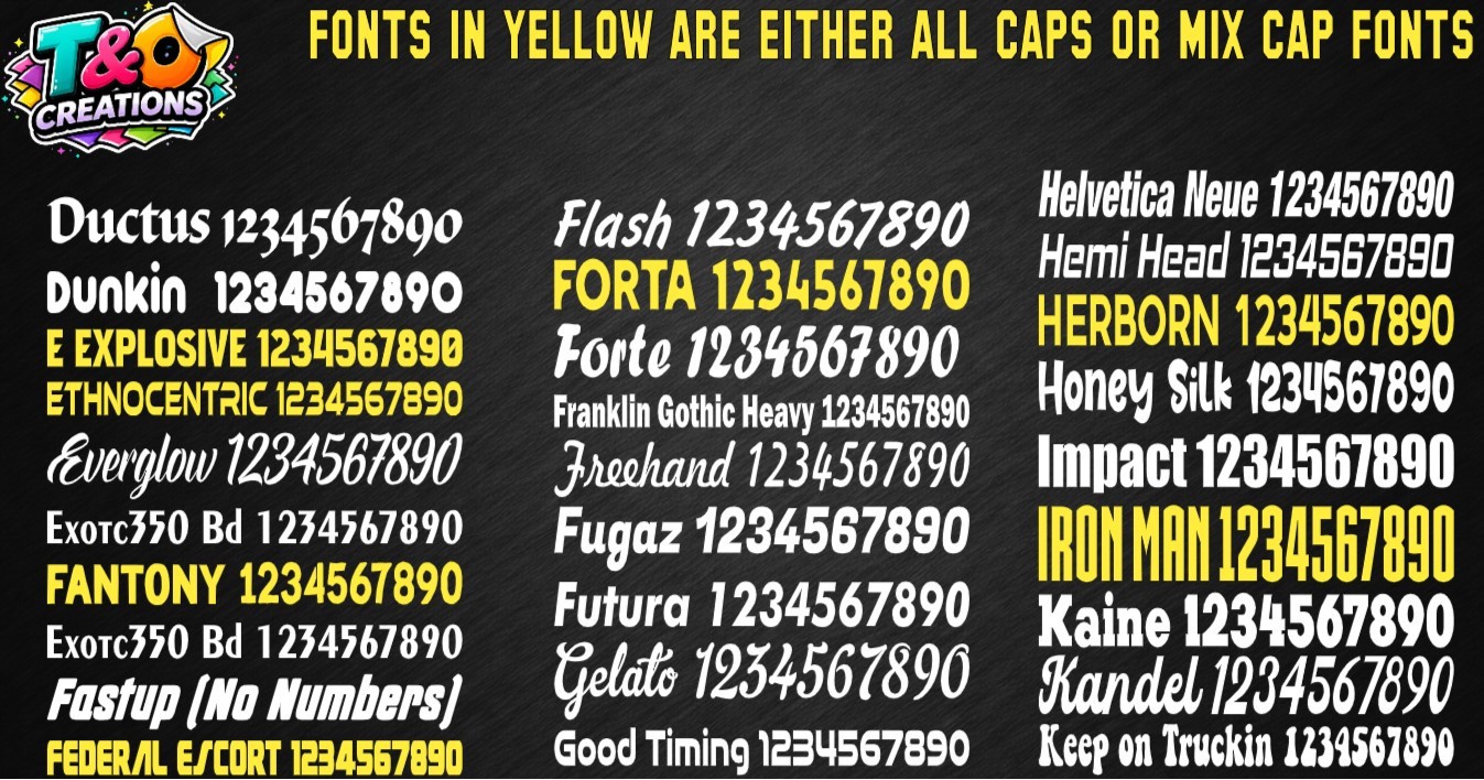 Custom Text Vinyl Lettering Decal -ANY TEXT- Several Size Options 1.5"-72" width