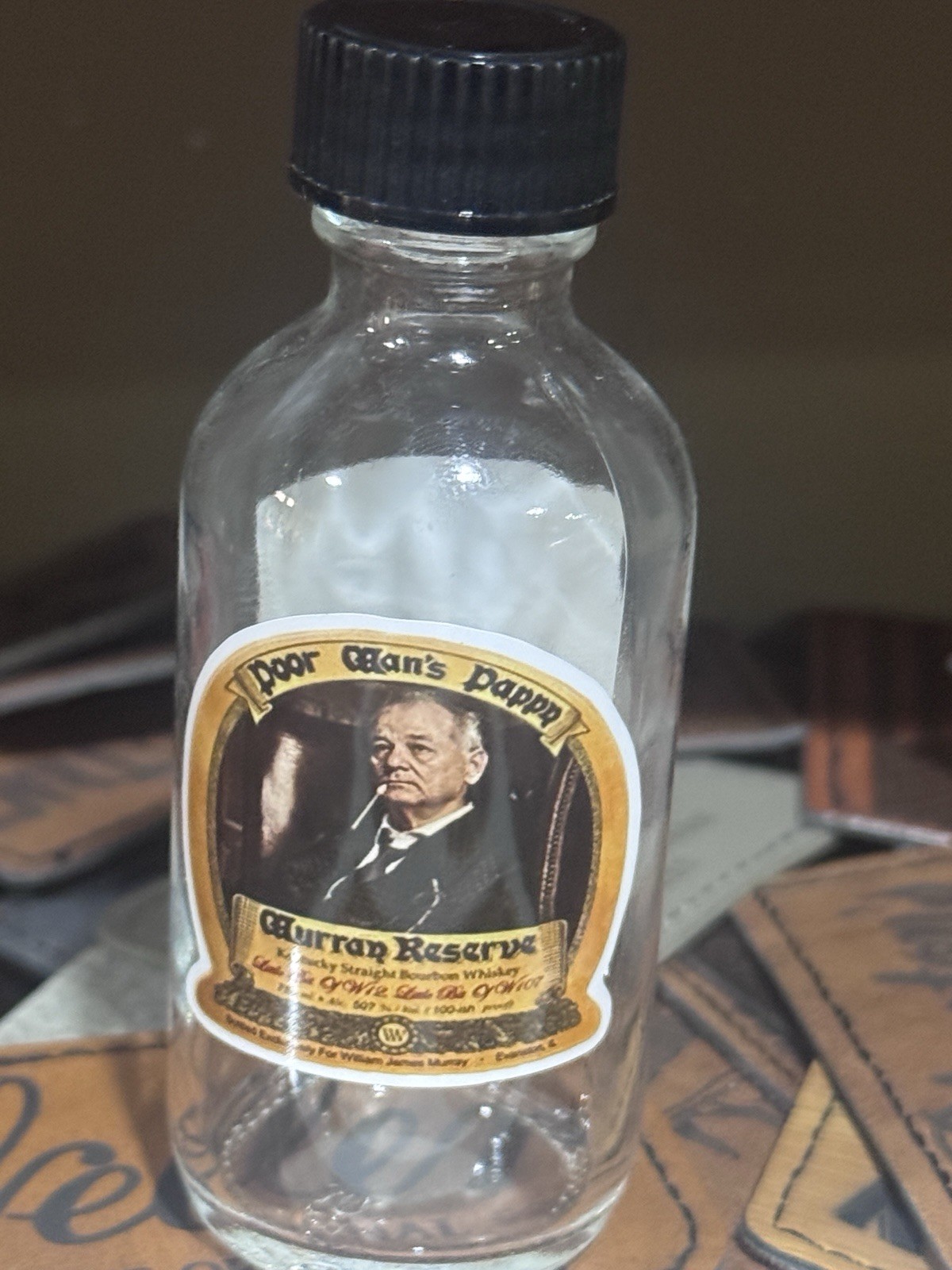 Vinyl Bottle Label Stickers – Poor Man’s Pappy Van Winkle – 6 Stickers