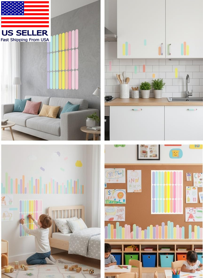 300PCS Confetti Wall Decals, Removable Peel and Stick Sprinkle Wall Stickers, Wa