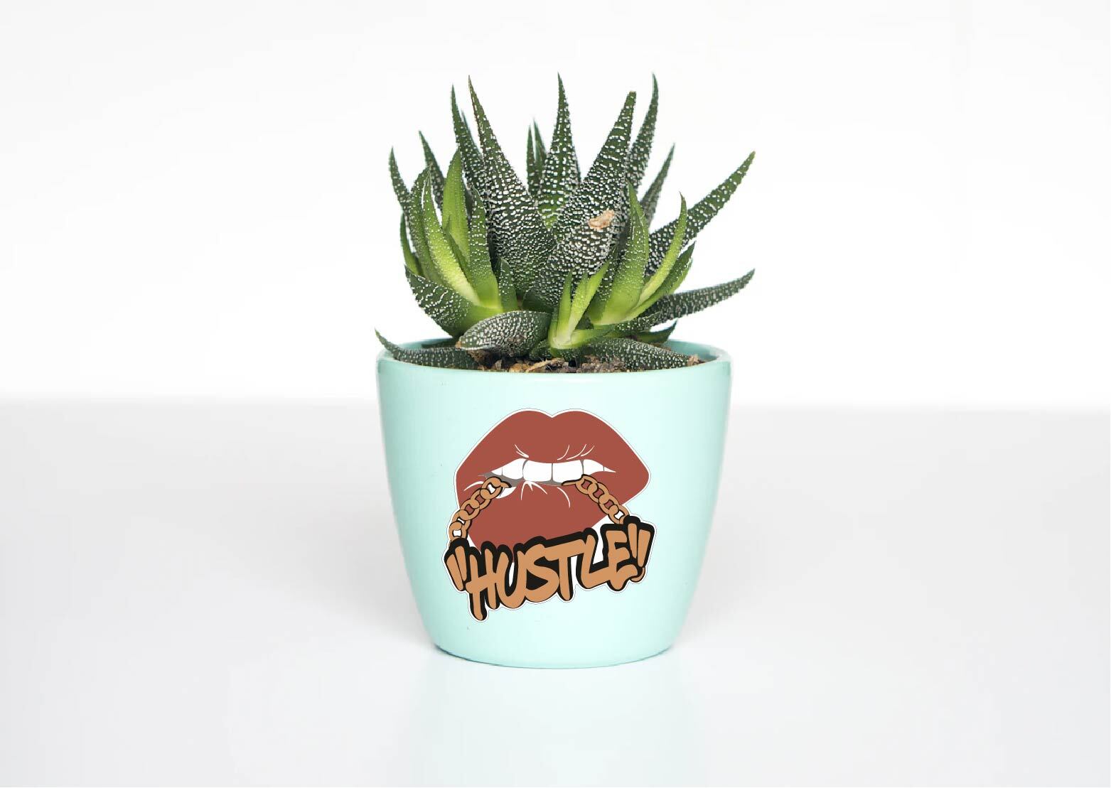 Hustle Lips Decal Graffiti Writing King Queen Sticker Car Urban Street Side Gig