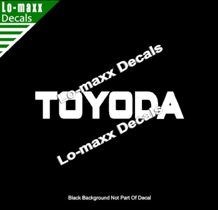 TOYODA Premium Custom Graphics Die-Cut Vinyl Decal for High-Octane Style
