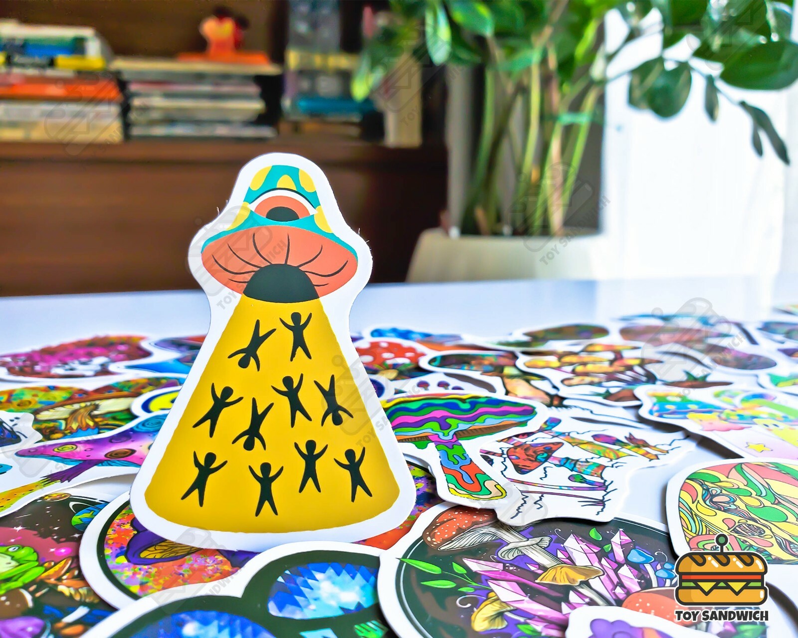 50 pcs "Trippy Mushroom" Sticker Pack 420 Get High Psychedelic Nature Decals