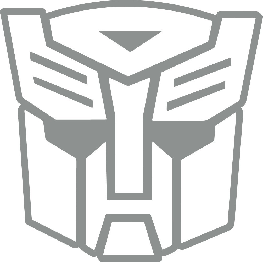 Outlined Transformers Autobot Decal Vinyl Sticker laptop helmet window wall door