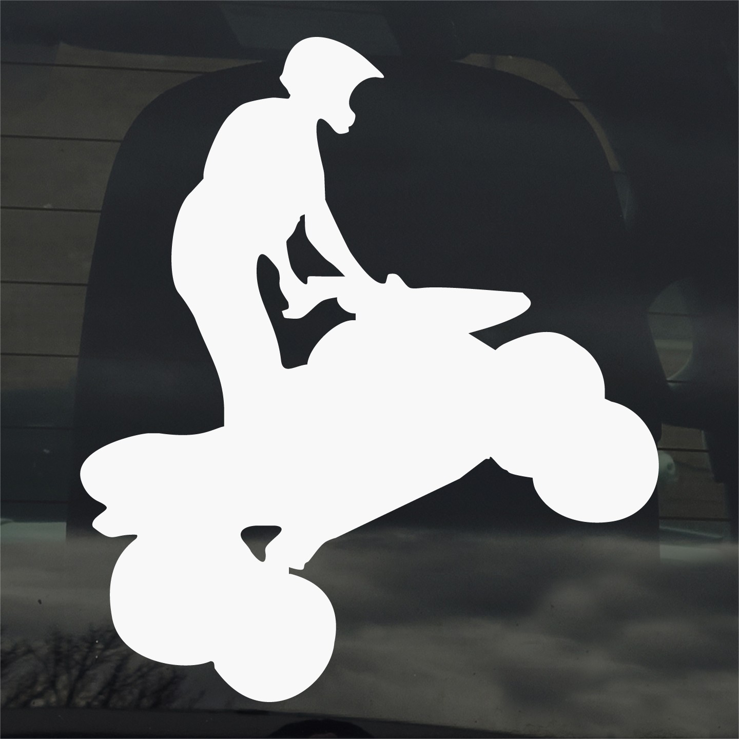 ATV Quad 4 Wheeler Vinyl Decal Sticker for Car Window Laptop & More