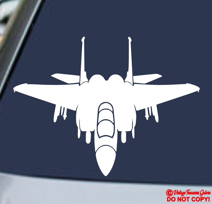 F-15 EAGLE FIGHTER JET Vinyl Decal Sticker Car Window Wall Bumper Military USA