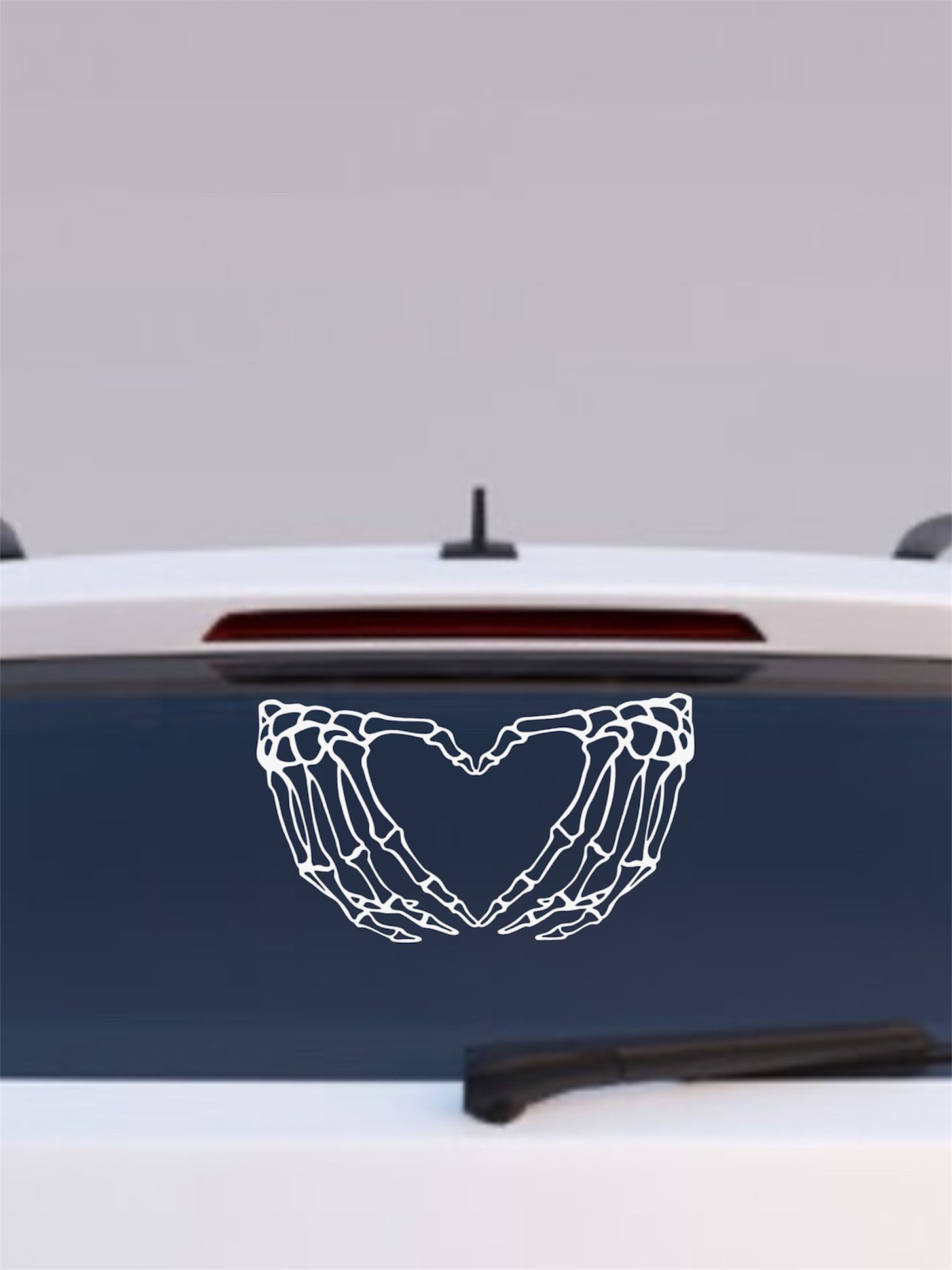Skelton hands heart Vinyl Decal for Car Truck Bumper Window Wall phone laptop