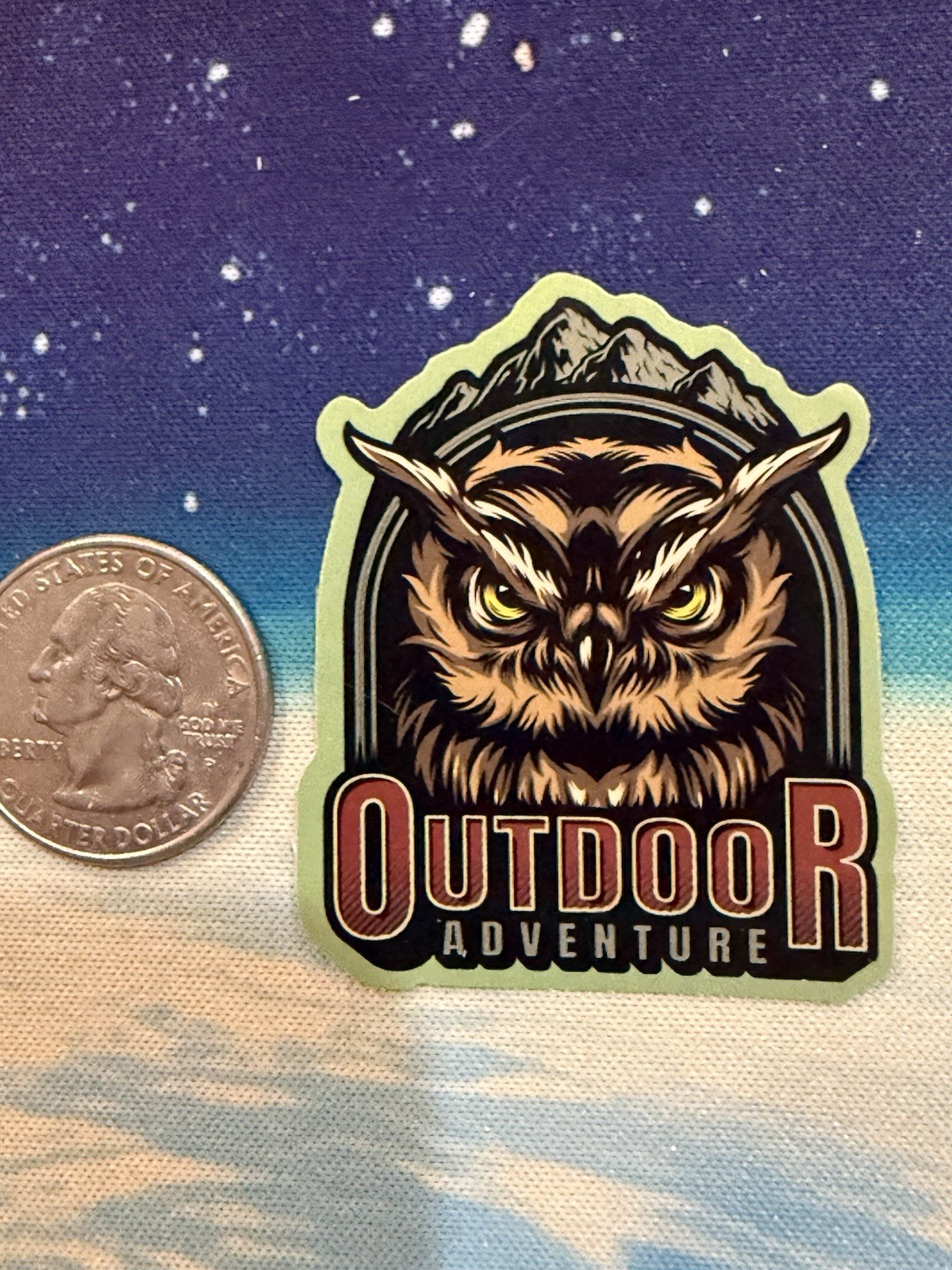 Outdoors Hiking Camping Adventure Nature Mountain Forest Trail Sticker Decal