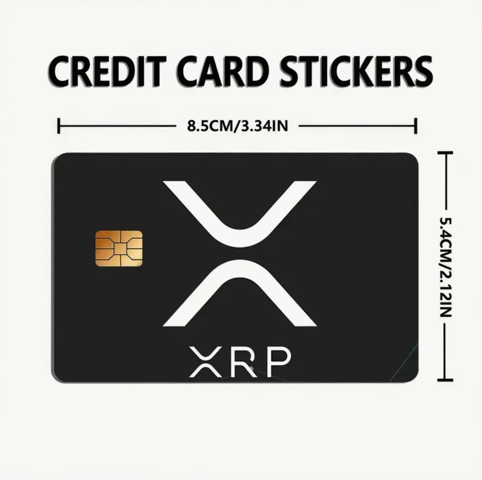 XRP CRYPTOCURRENCY Debit Bank Credit Card Skin Cover Sticker