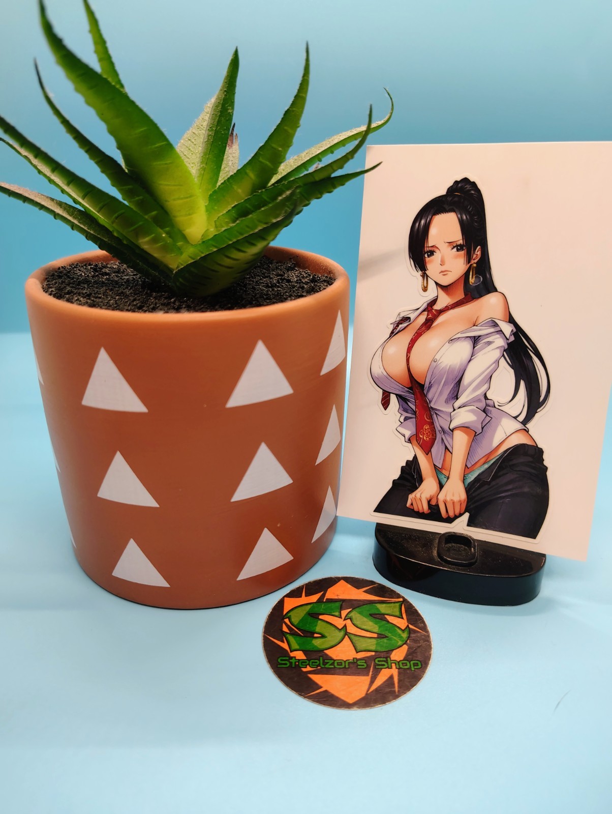 (4.5 Inches) One Piece – Boa Hancock (Oppai #5) – Water-Resistant Vinyl Sticker