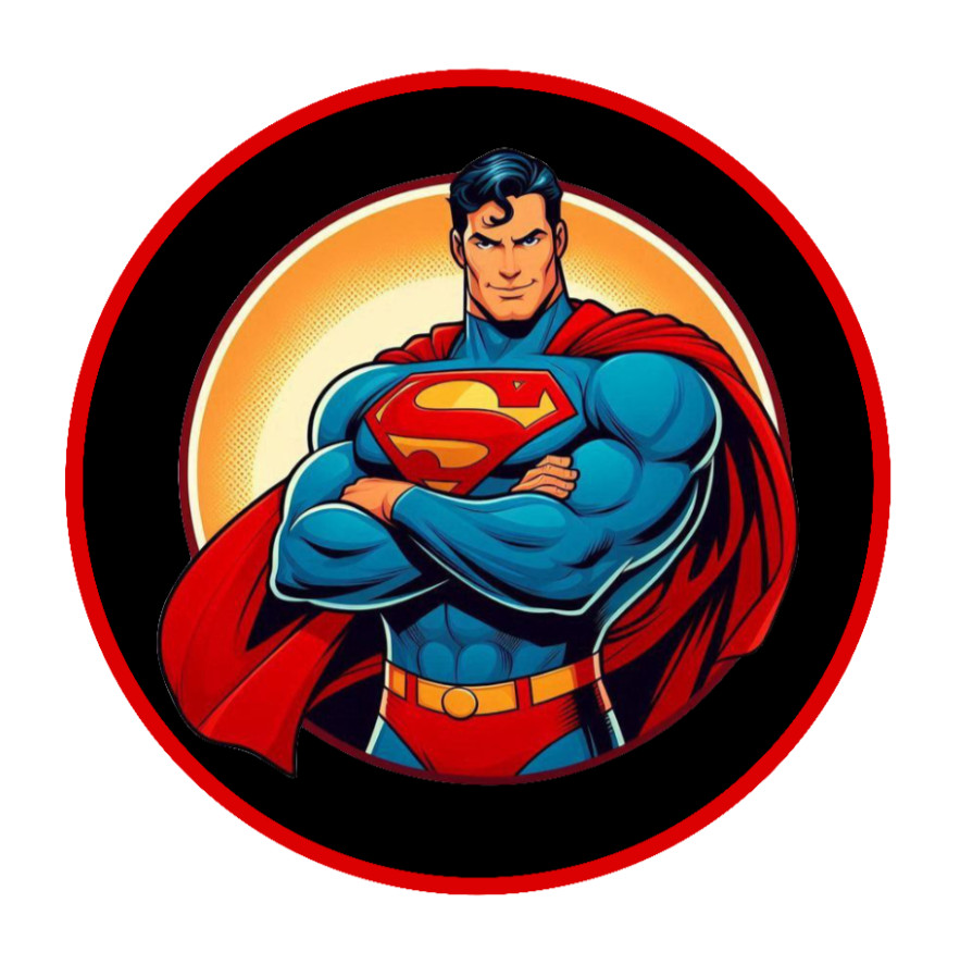 Superman (Modern) – 4" Vinyl Decal Car Cooler Laptop Truck Smoker Trailer Bar 25