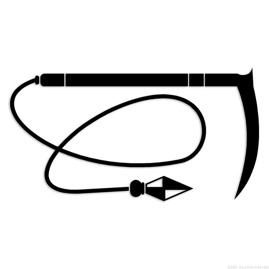 Kama Weapon – Decal Sticker – Multiple Colors & Sizes – ebn7163