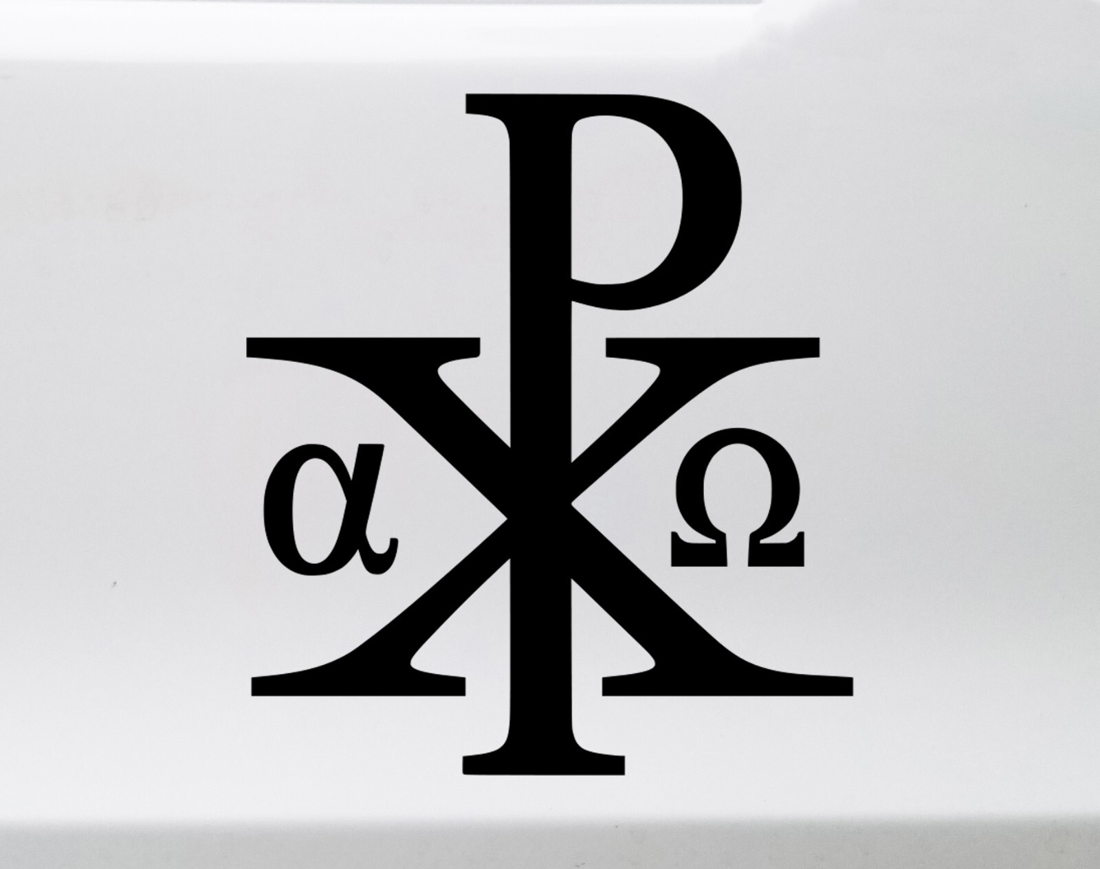 Chi Rho Christogram Vinyl Decal V1 – Labarum Chrismon – Die Cut Sticker