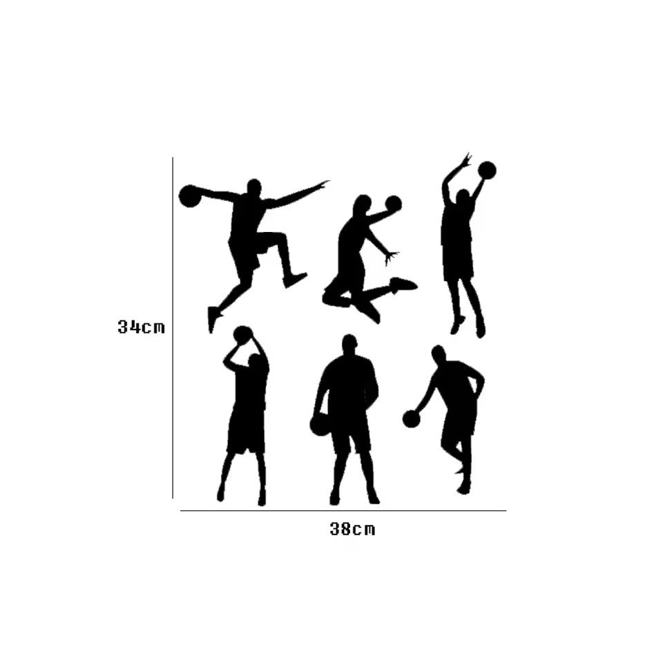Basketball Stickers – Waterproof Vinyl Decals for Laptop, Water Bottle