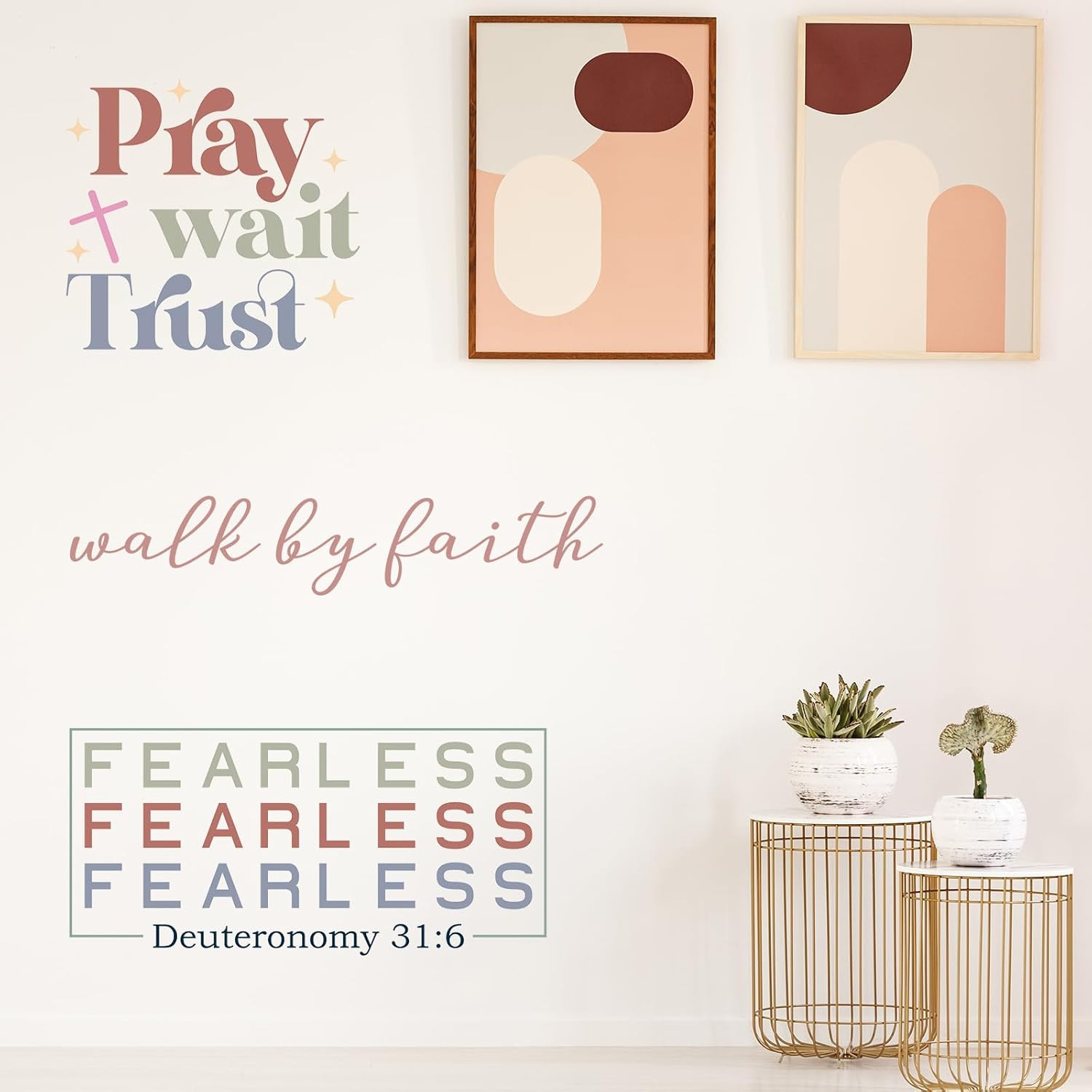 10 Pcs Bible Verse Wall Stickers Religious Scripture Inspirational Quote Wall De