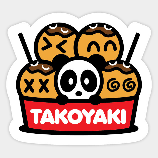 Food Lover Japanese Takoyaki Octopus Snacks Vinyl Phone Laptop Decal Sticker