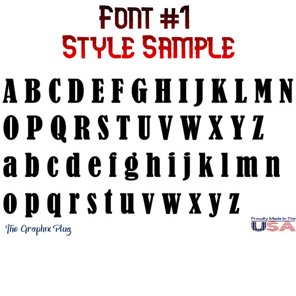 Custom Text Vinyl Lettering Sticker Decal Personalized -ANY TEXT – ANY NAME
