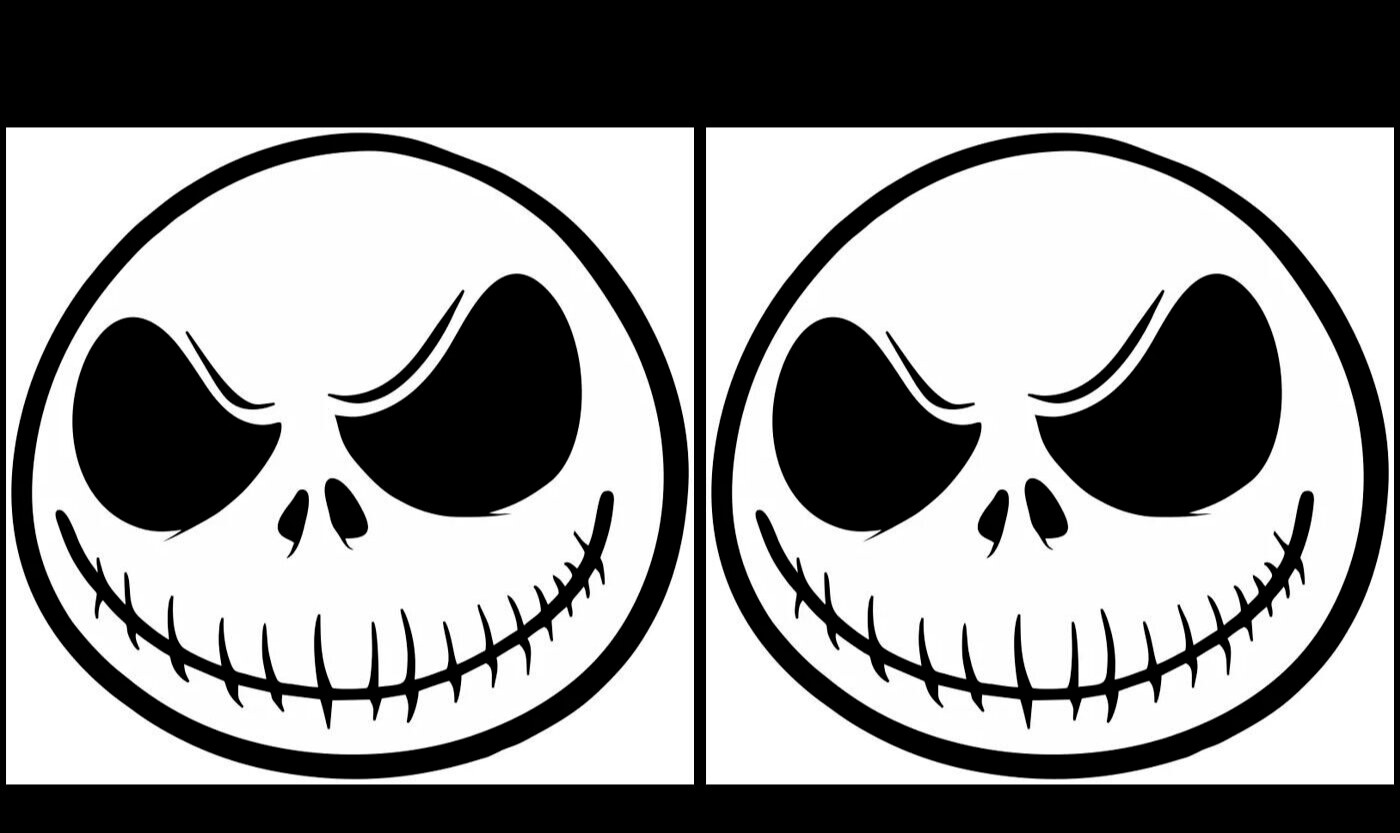Jack – Nightmare Before Christmas Decal – Jack Skellington Two Black Vinyl Decal