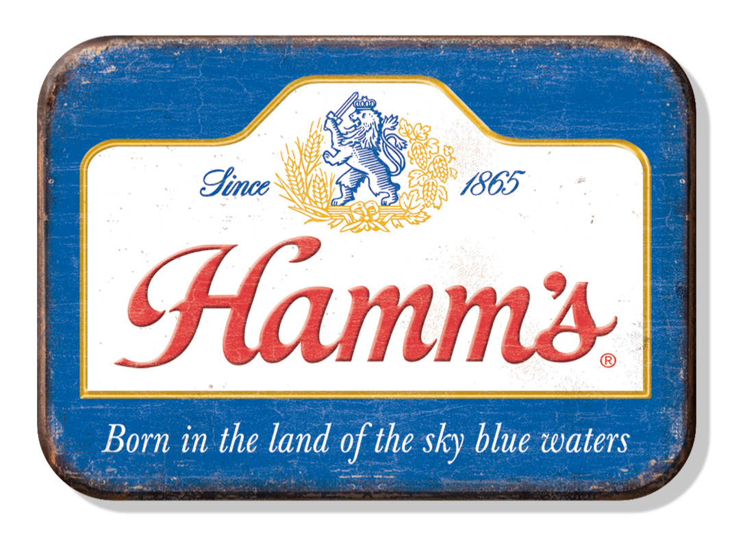 Hamm’s Beer Sky Blue Waters logo Sign Refrigerator Magnet Decor 2.5 x 3.5 Inch