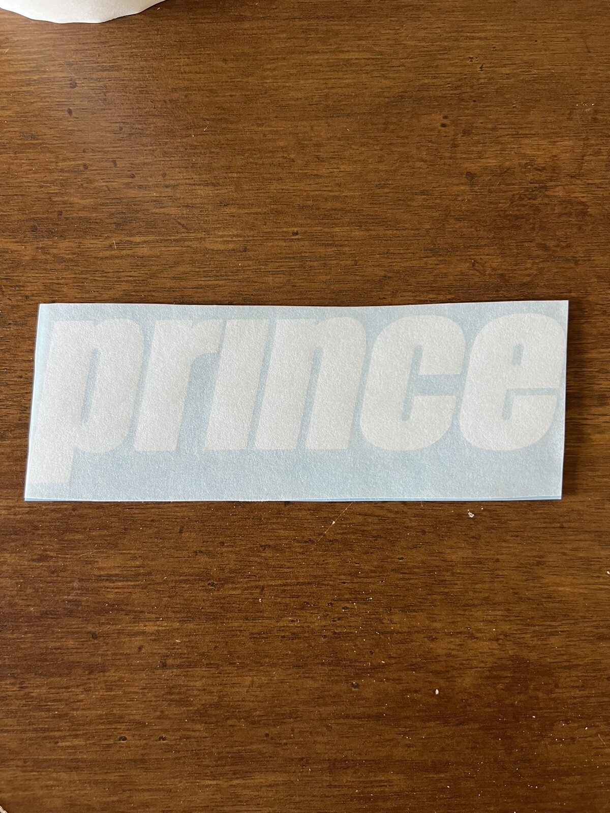 Prince Tennis Decal Vinyl Sticker 7" Black Or White