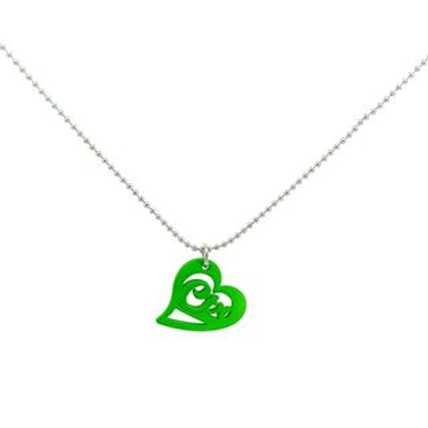 K10 Women's Necklace Love Green MormonOne Moment In Time LDS CTR