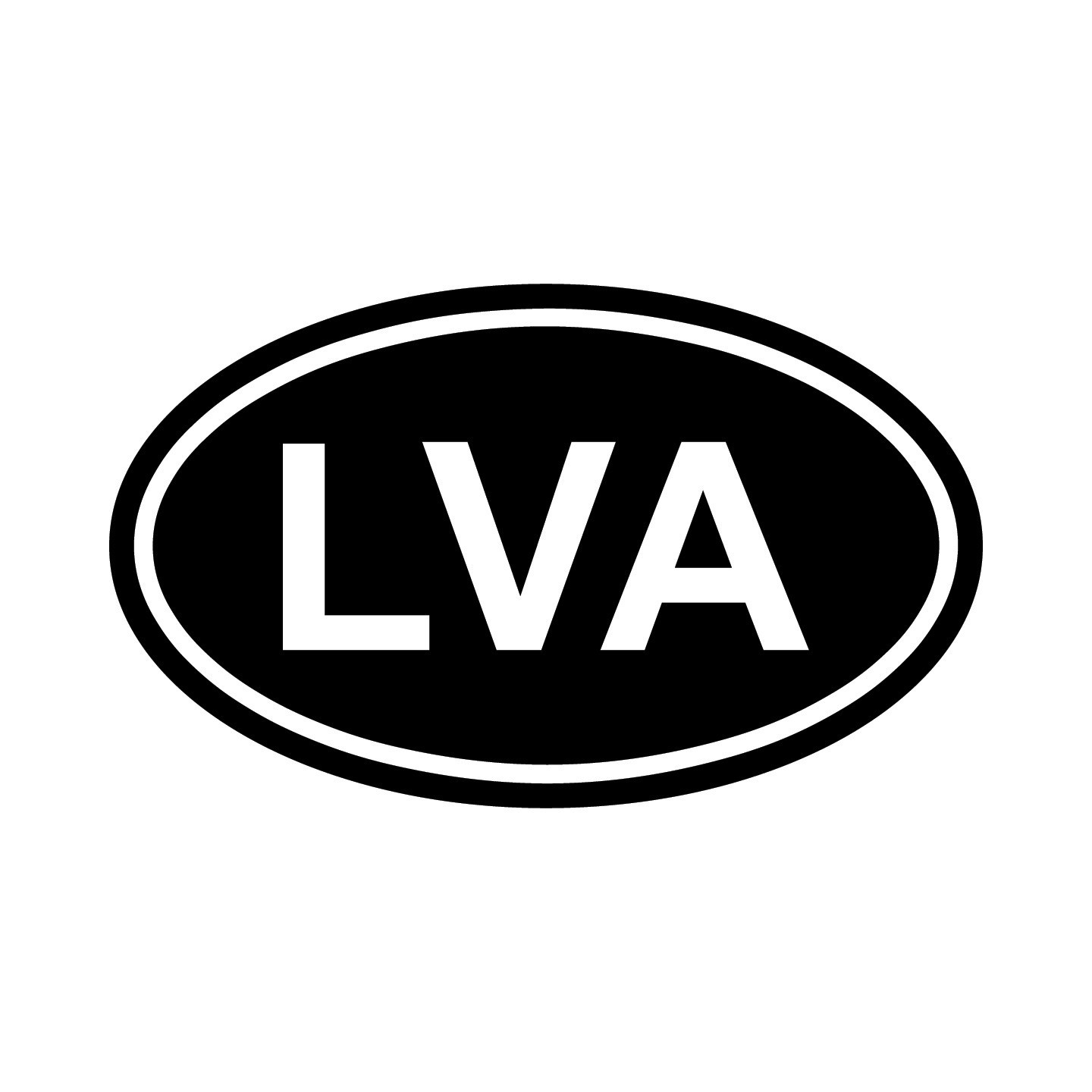 Latvia LVA Oval Country Code Vinyl Decal Sticker for Car Window Laptop & Gifts